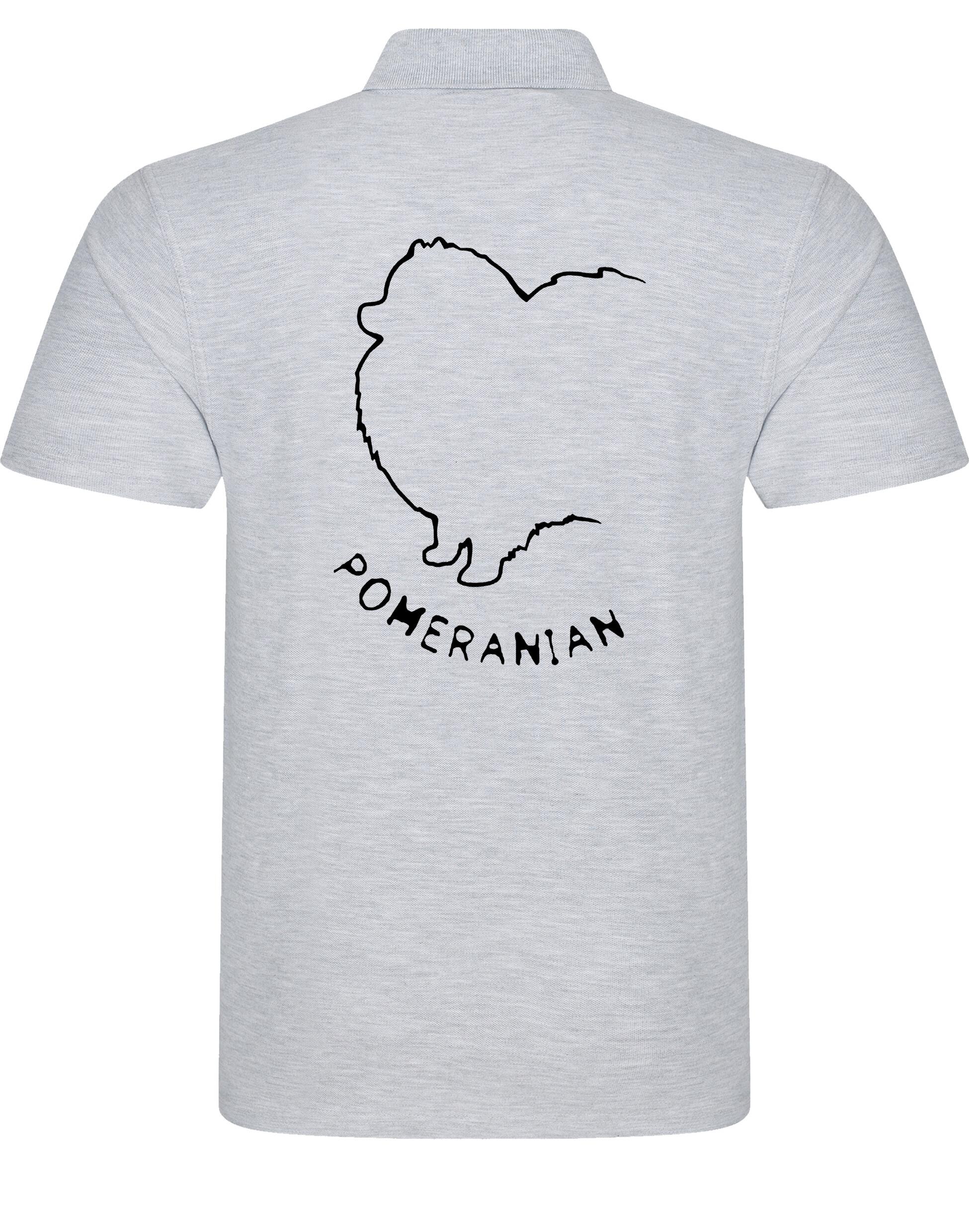 Pomeranian Unisex Cotton Polo featuring exclusive breed artwork, breathable fabric, and a relaxed fit for all-day comfort.