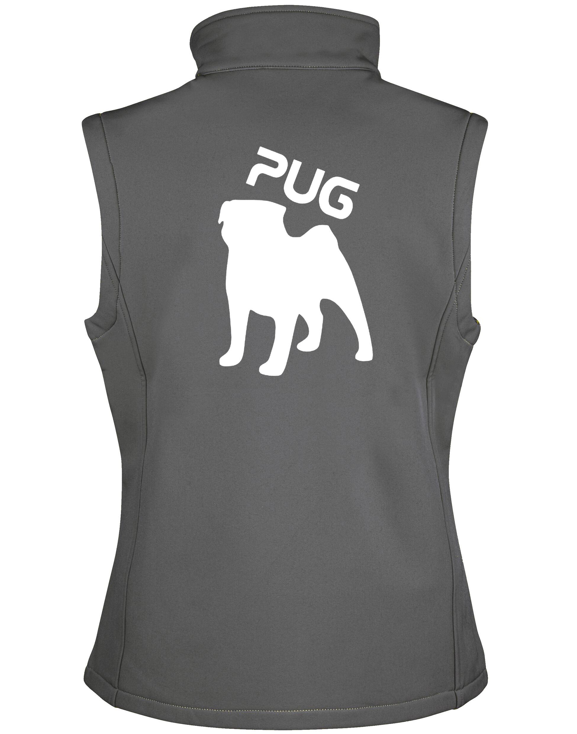 Unisex Pug (Silhouette) Softshell Jacket featuring exclusive silhouette artwork, crafted from premium water-resistant fabric with a cozy fleece lining, designed for stylish outdoor comfort.Unisex Pug (Silhouette) Softshell Jacket featuring exclusive silhouette artwork, crafted from premium water-resistant fabric with a cozy fleece lining, designed for stylish outdoor comfort.