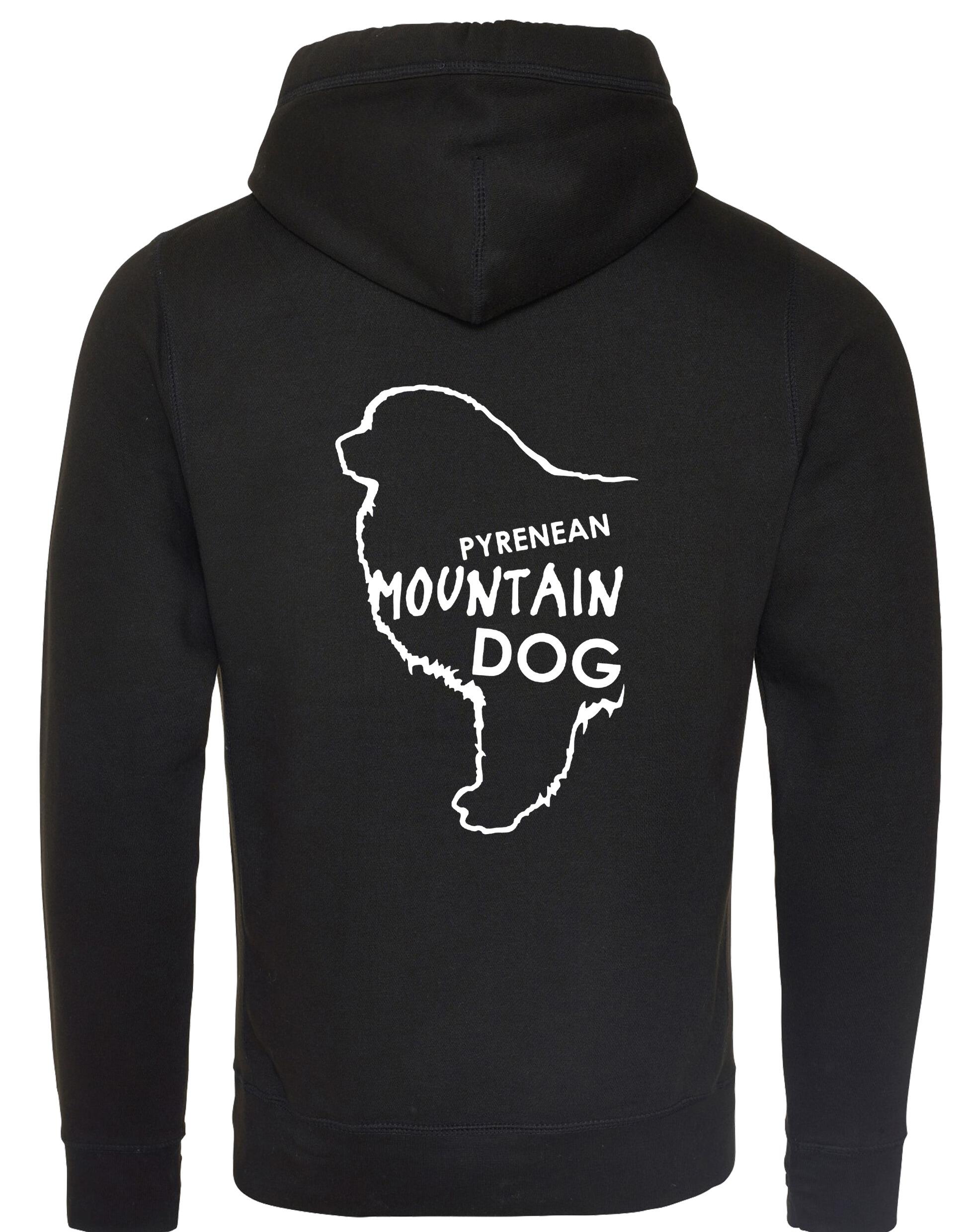 Unisex Pyrenean Mountain Dog Crossneck Pullover Hoodie featuring exclusive breed artwork, crafted from premium heavy-blend fabric with a cozy brushed fleece interior, a spacious kangaroo pocket, and a modern crossneck design for stylish, comfortable outdoor wear.