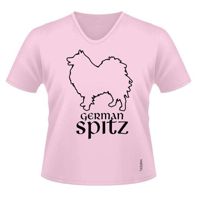 German Spitz T-Shirts T-Shirts Women's V Neck Premium Cotton