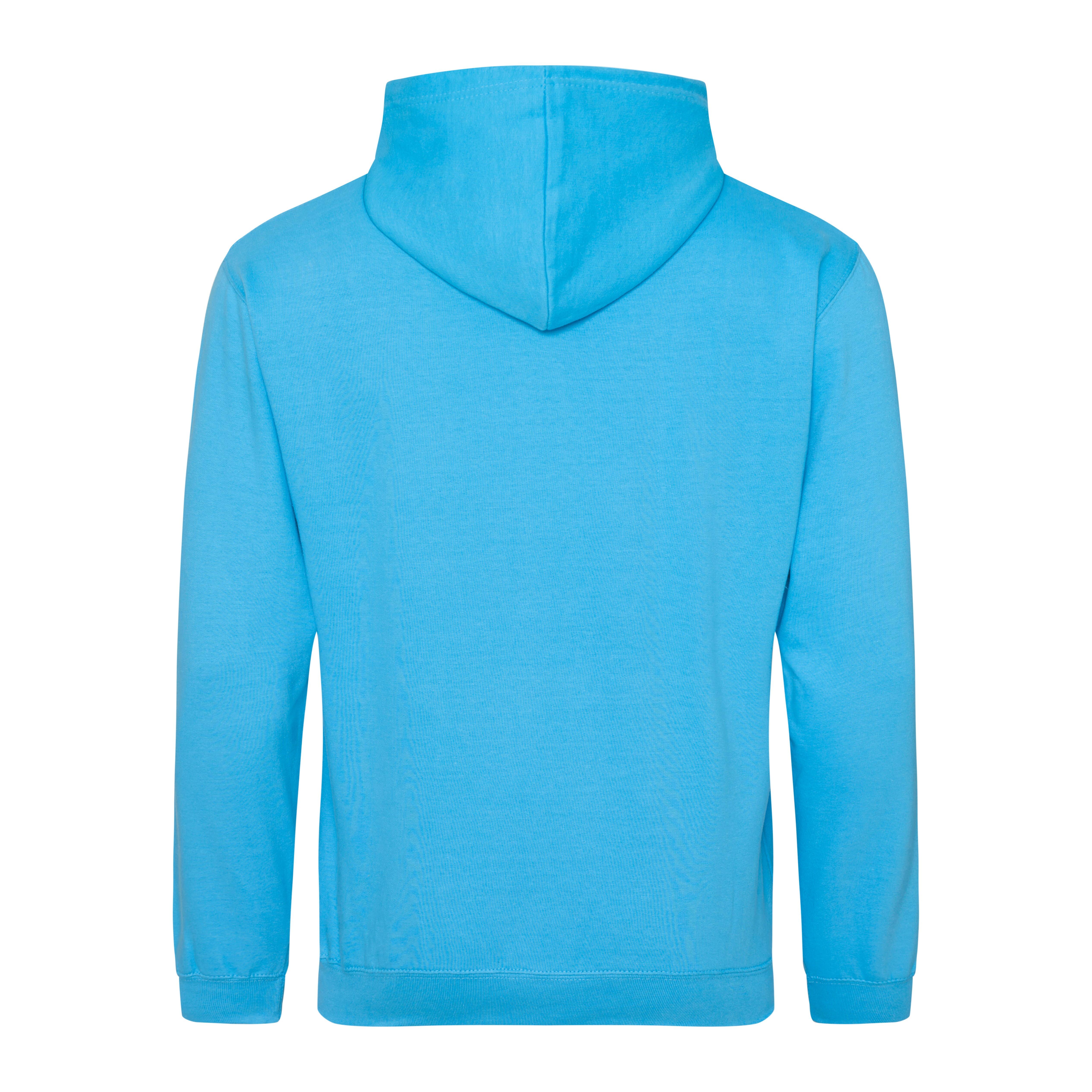 Plain Hawaiian Blue Pullover Hoodie