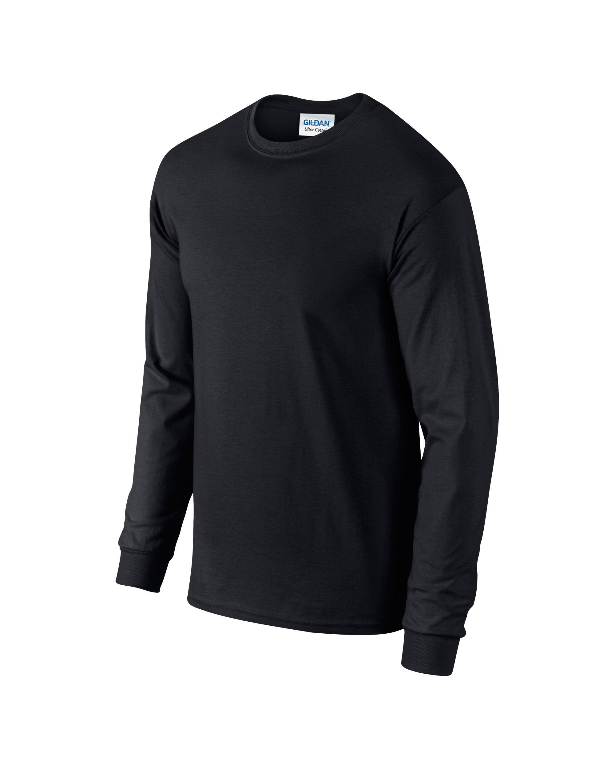Ultra Cotton Long Sleeve Unisex T-Shirt Black