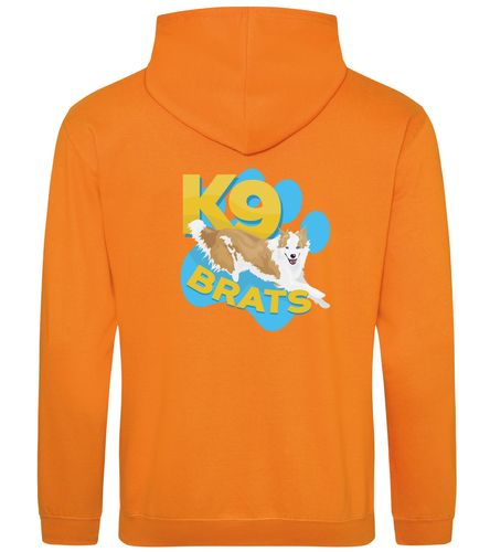 K9 Brats Pullover Hoodies Orange Crush