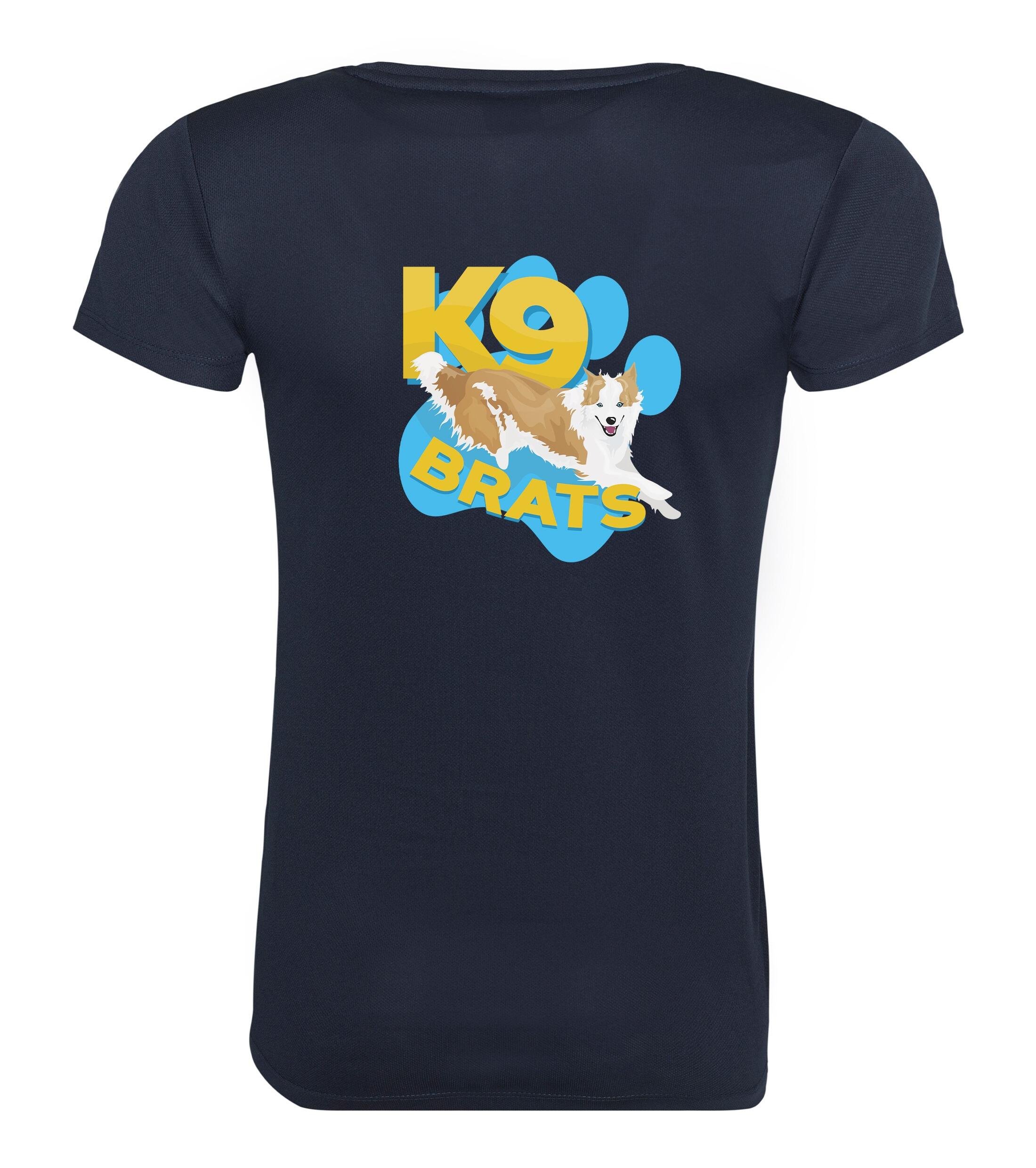 K9 Brats Female Cool Tee French Navy