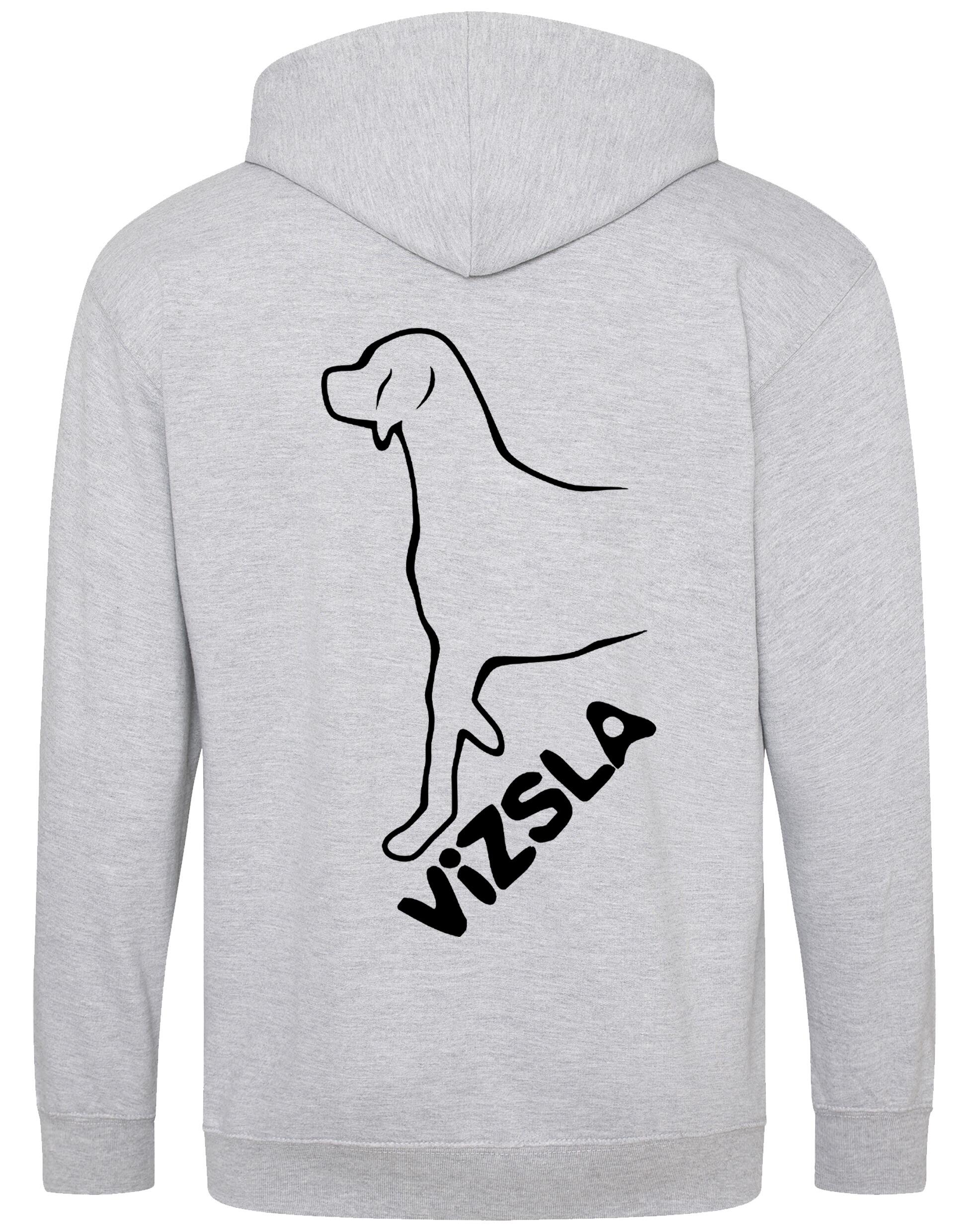 Vizsla Dog Breed Design Zipped Hoodie