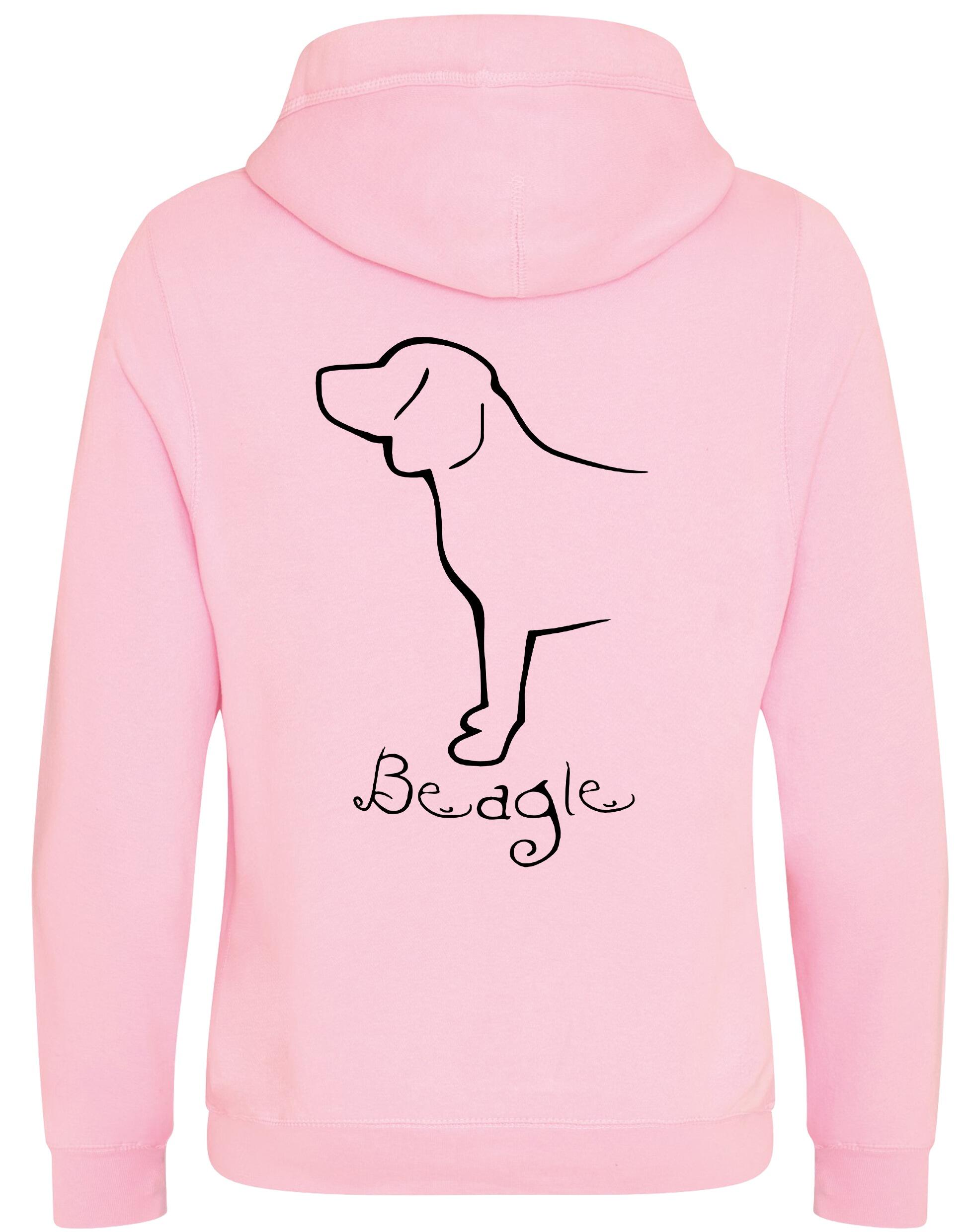 Unisex Crossneck Pullover Hoodie with Beagle Dog Breed Design – A Must-Have for Beagle Fans