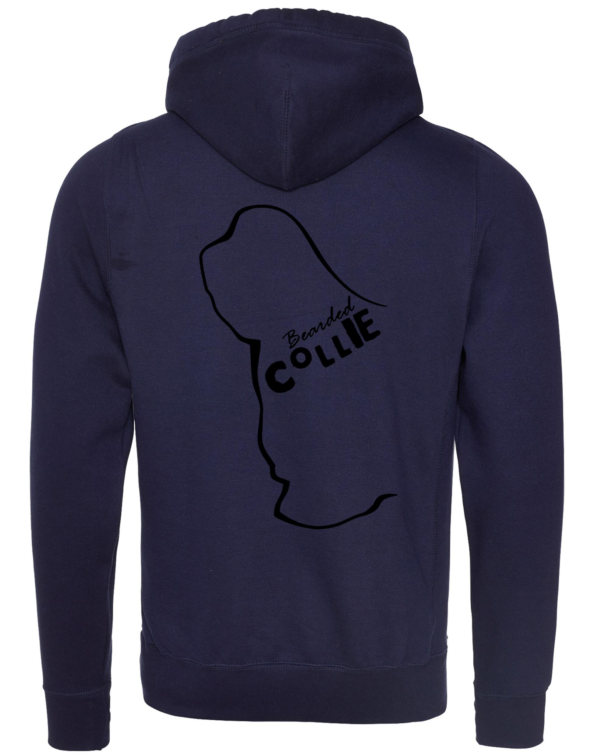 Unisex Crossneck Pullover Hoodie with Bearded Collie Dog Breed Design – A Must-Have for Bearded Collie Fans
