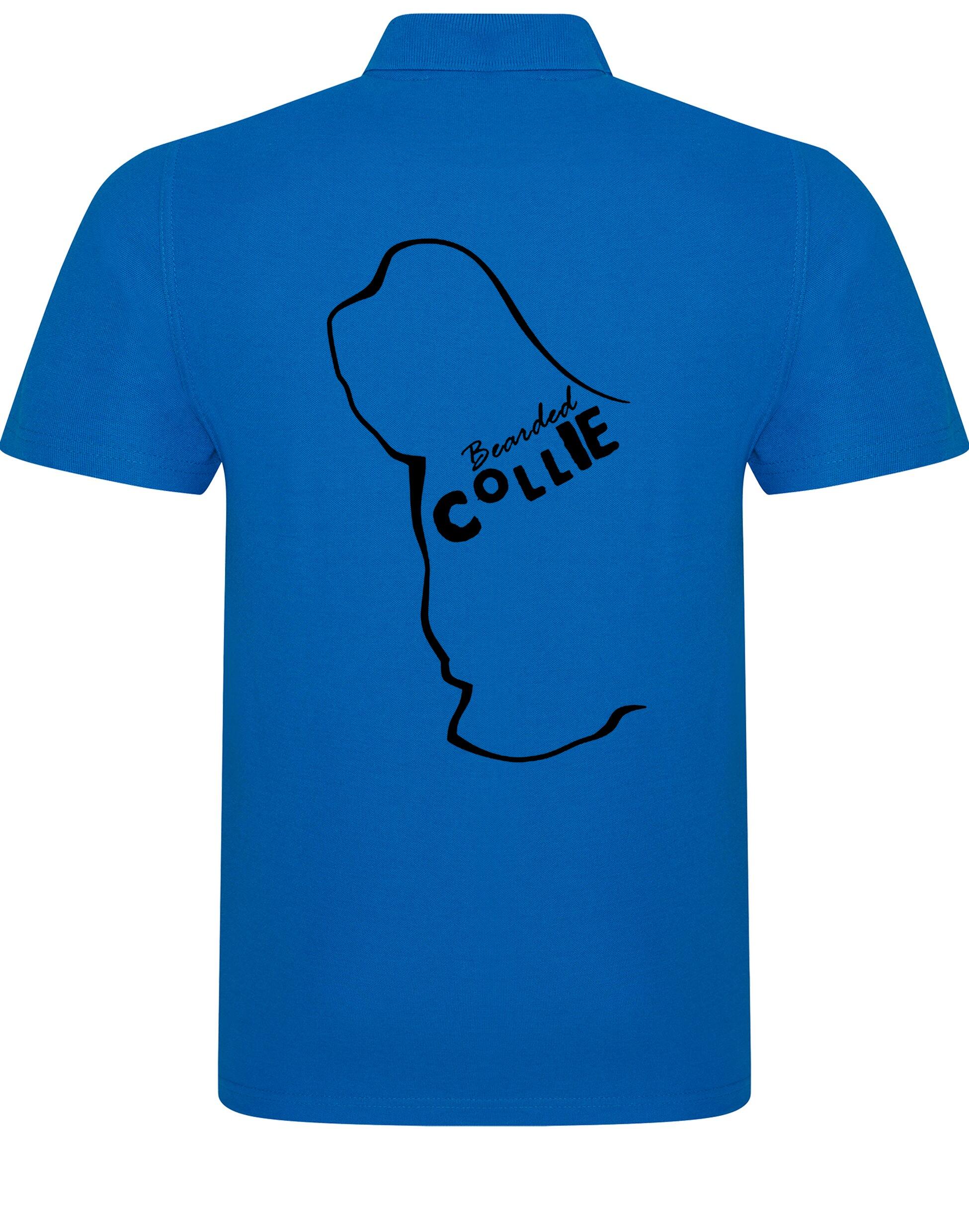 Unisex Cotton Polo with Bearded Collie Dog Breed Design – Comfort and Style for Every Bearded Collie Enthusiast