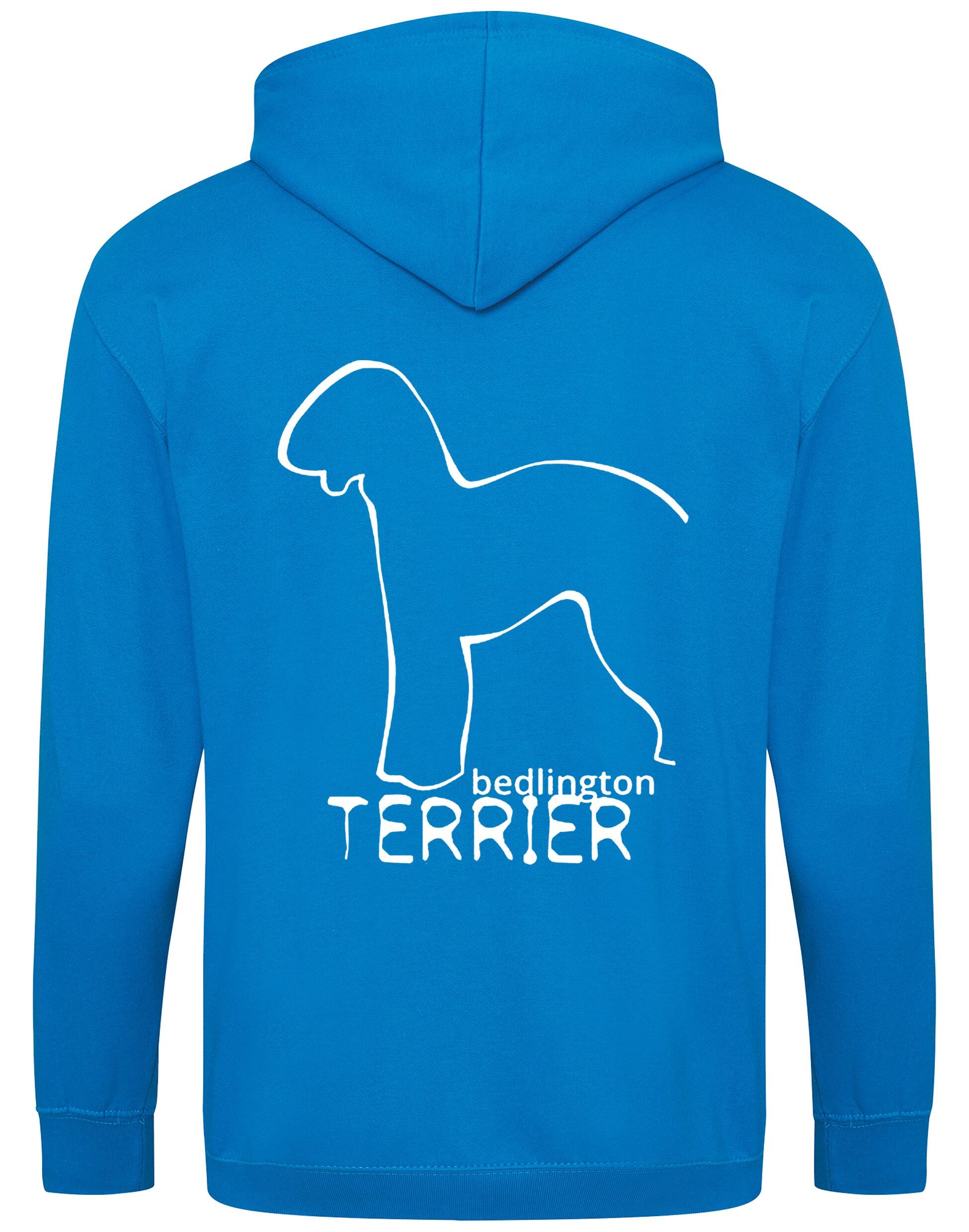 Bedlington Terrier Dog Breed Design Zipped Hoodie – Style and Comfort for Dog Lovers