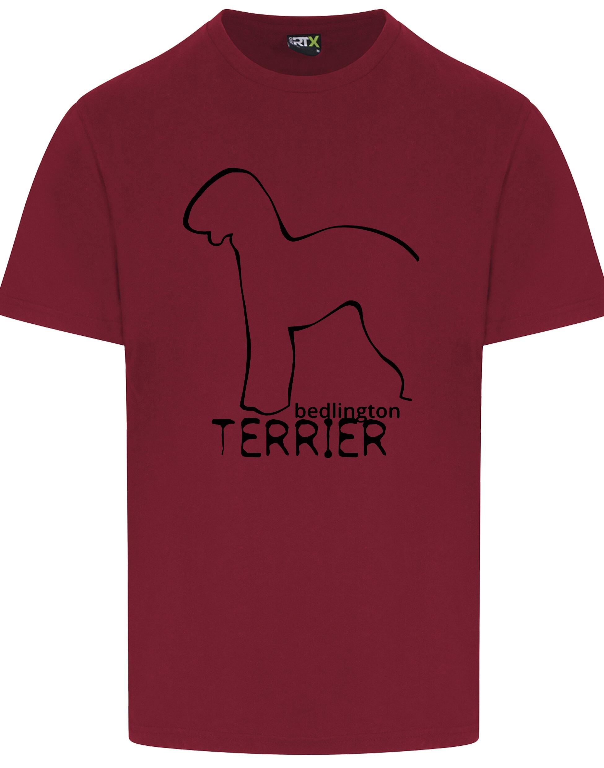 Unisex Roundneck T-shirt with Bedlington Terrier Dog Breed Design – Style for Every Bedlington Terrier Fan