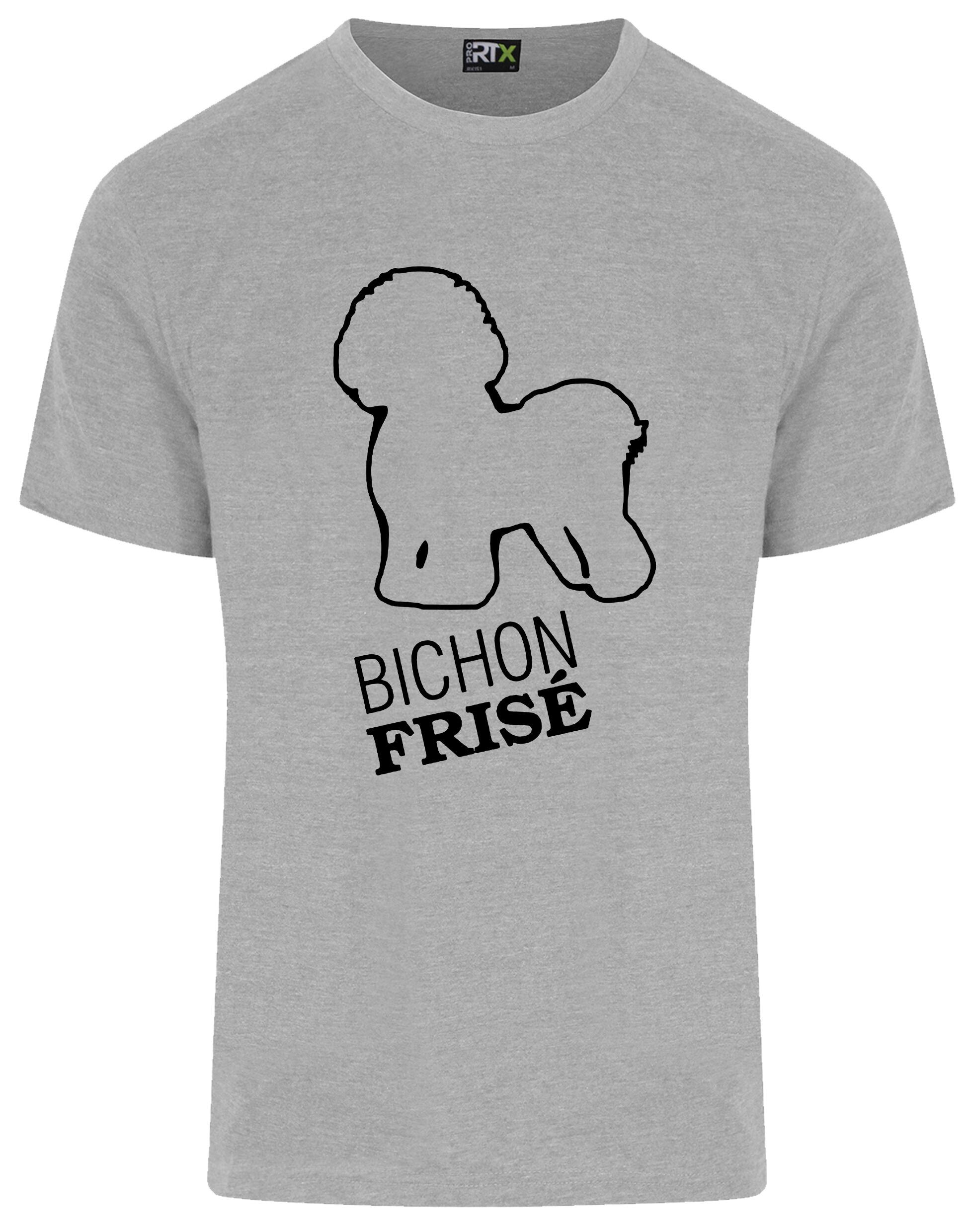 Unisex Roundneck T-shirt with Bichon Frise Dog Breed Design – Style for Every Bichon Frise Fan