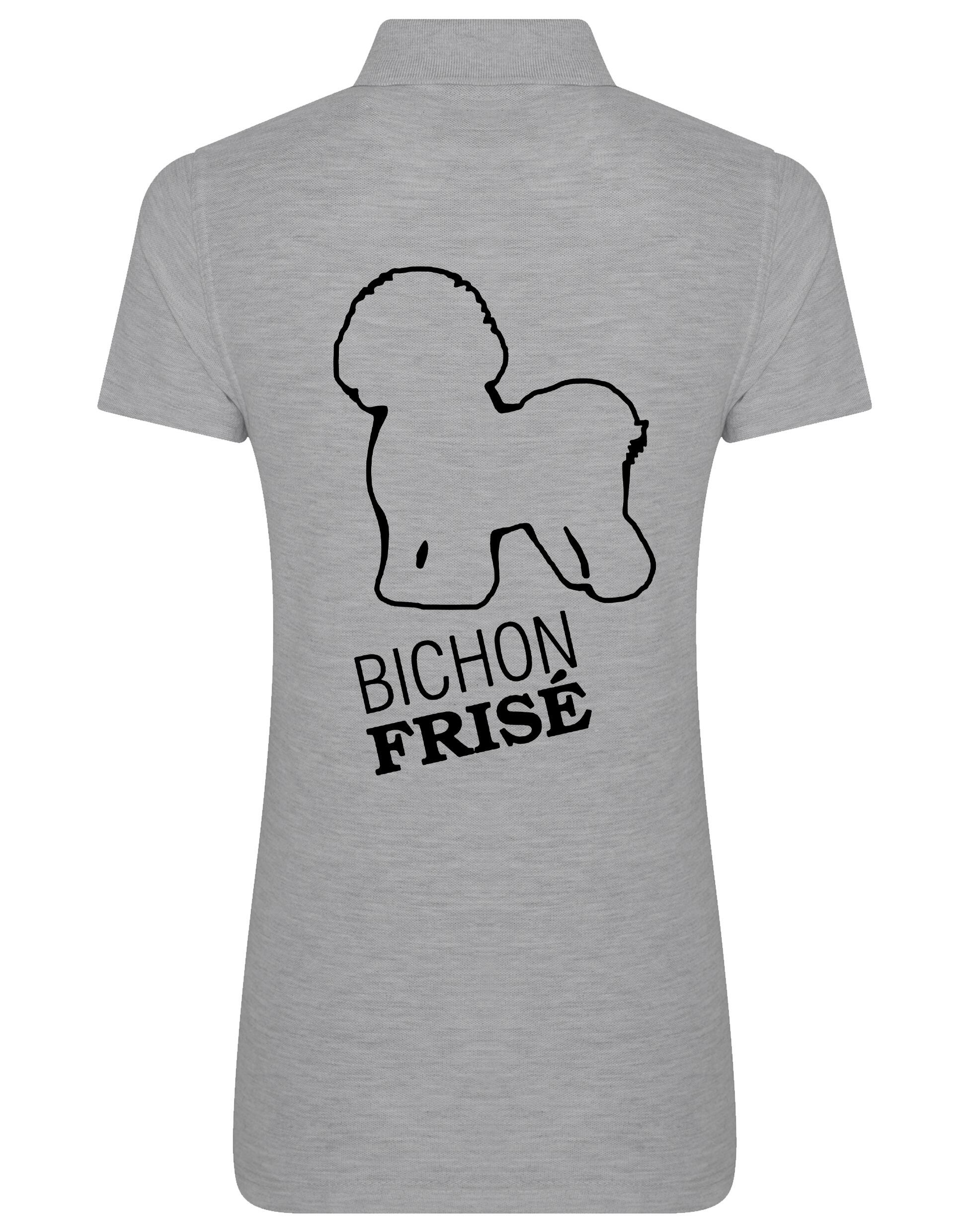 Women’s Cotton Polo with Bichon Frise Dog Breed Design – A Must-Have for Bichon Frise Enthusiasts