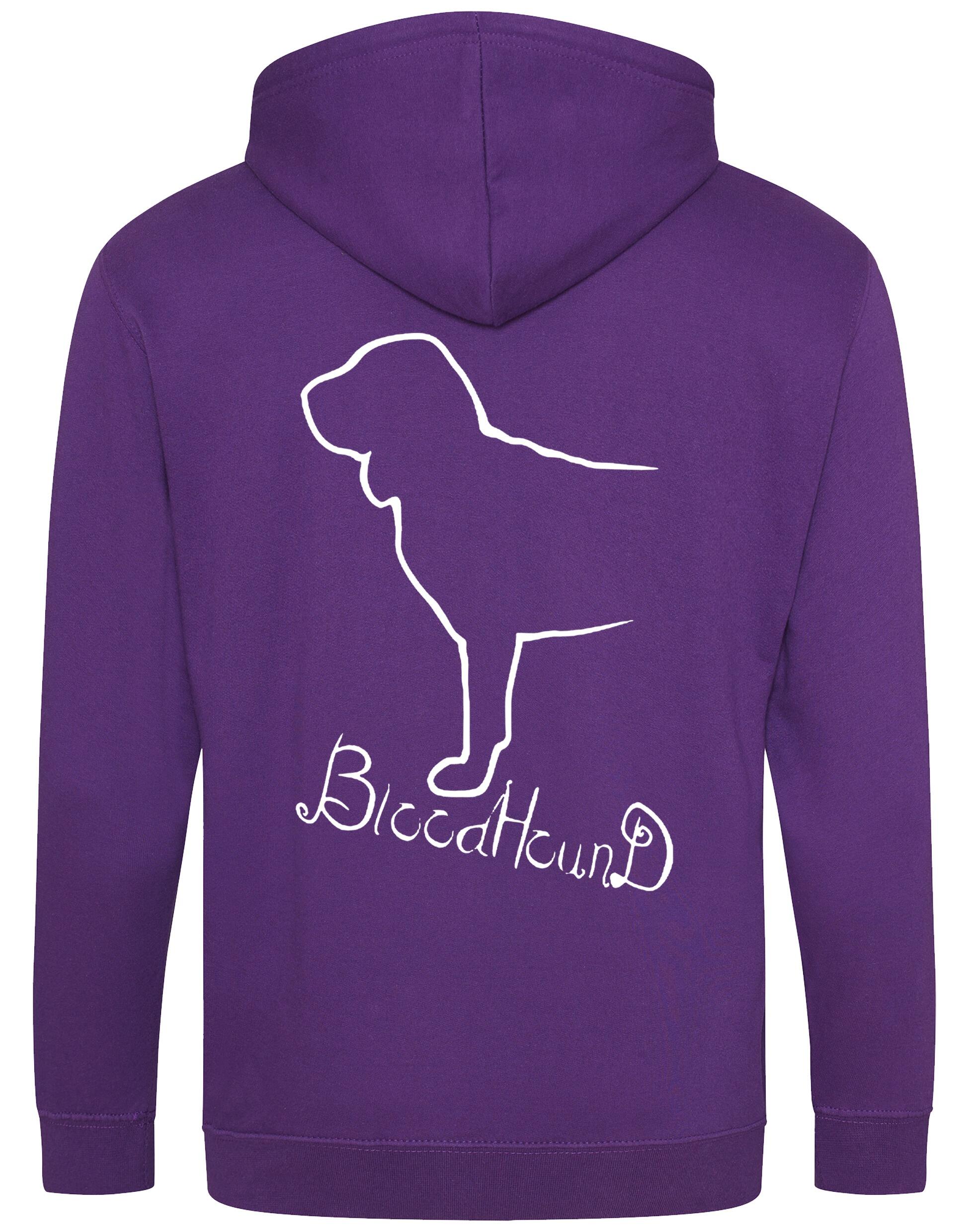 Bloodhound Dog Breed Design Zipped Hoodie – Style and Comfort for Dog Lovers