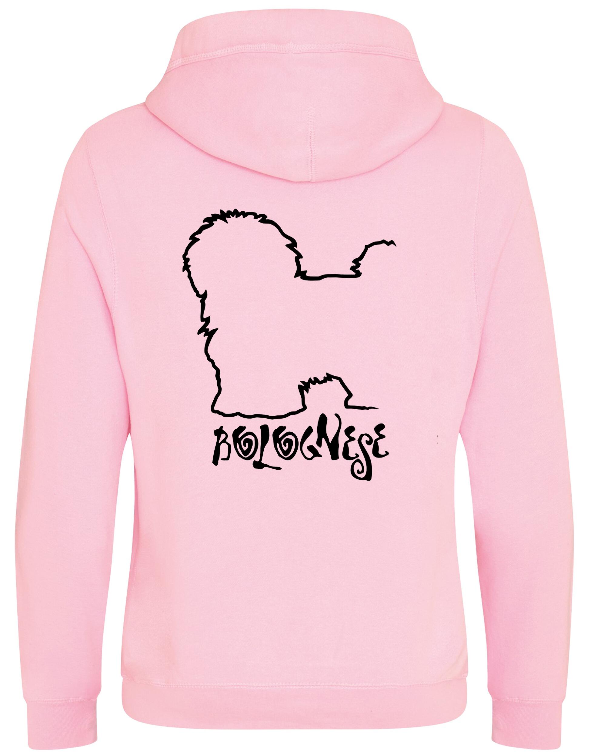 Unisex Crossneck Pullover Hoodie with Bolognese Dog Breed Design – A Must-Have for Bolognese Fans