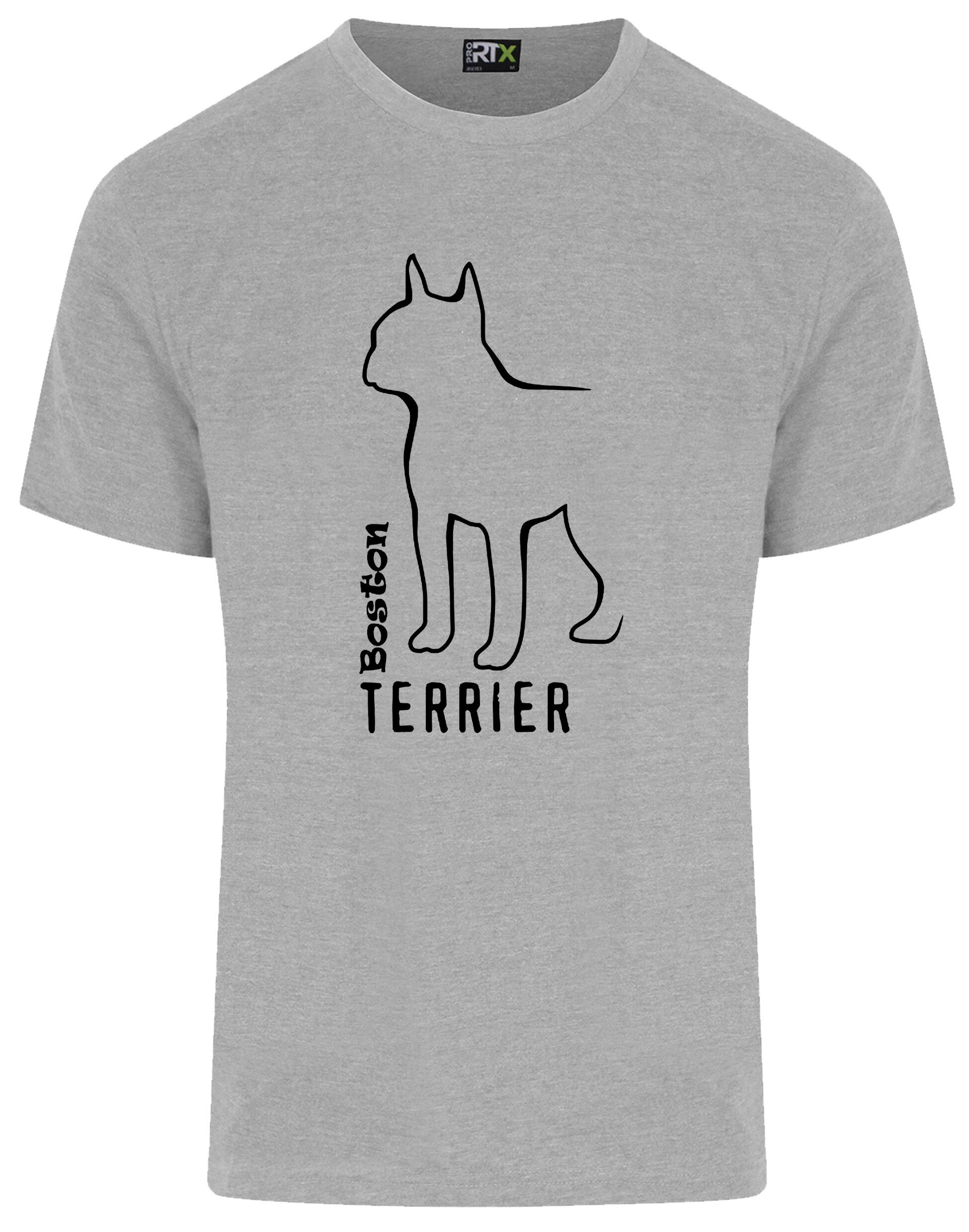 Unisex Roundneck T-shirt with Boston Terrier Dog Breed Design – Style for Every Boston Terrier Fan