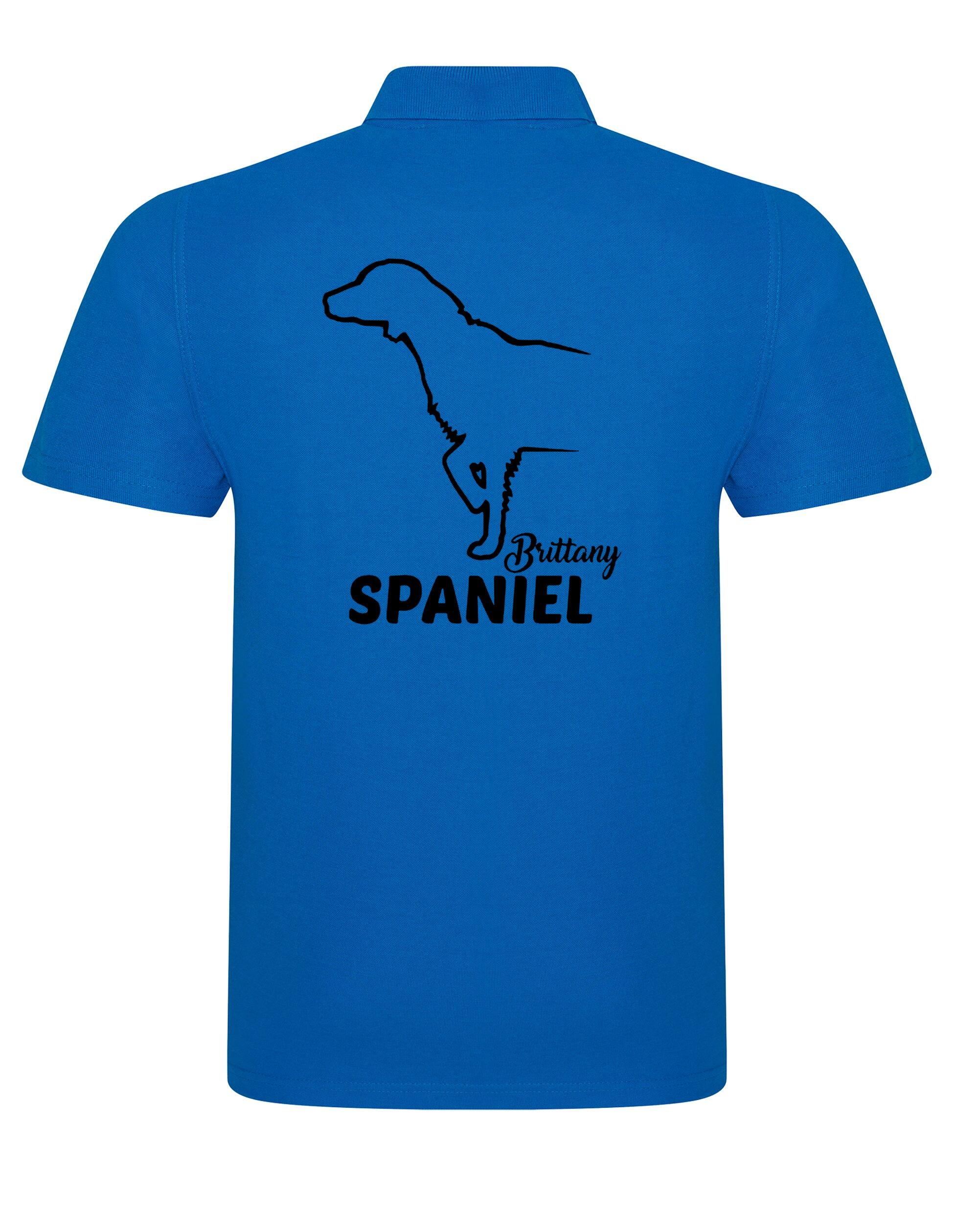 Unisex Cotton Polo with Brittany Spaniel Dog Breed Design – Comfort for Every Brittany Spaniel Enthusiast