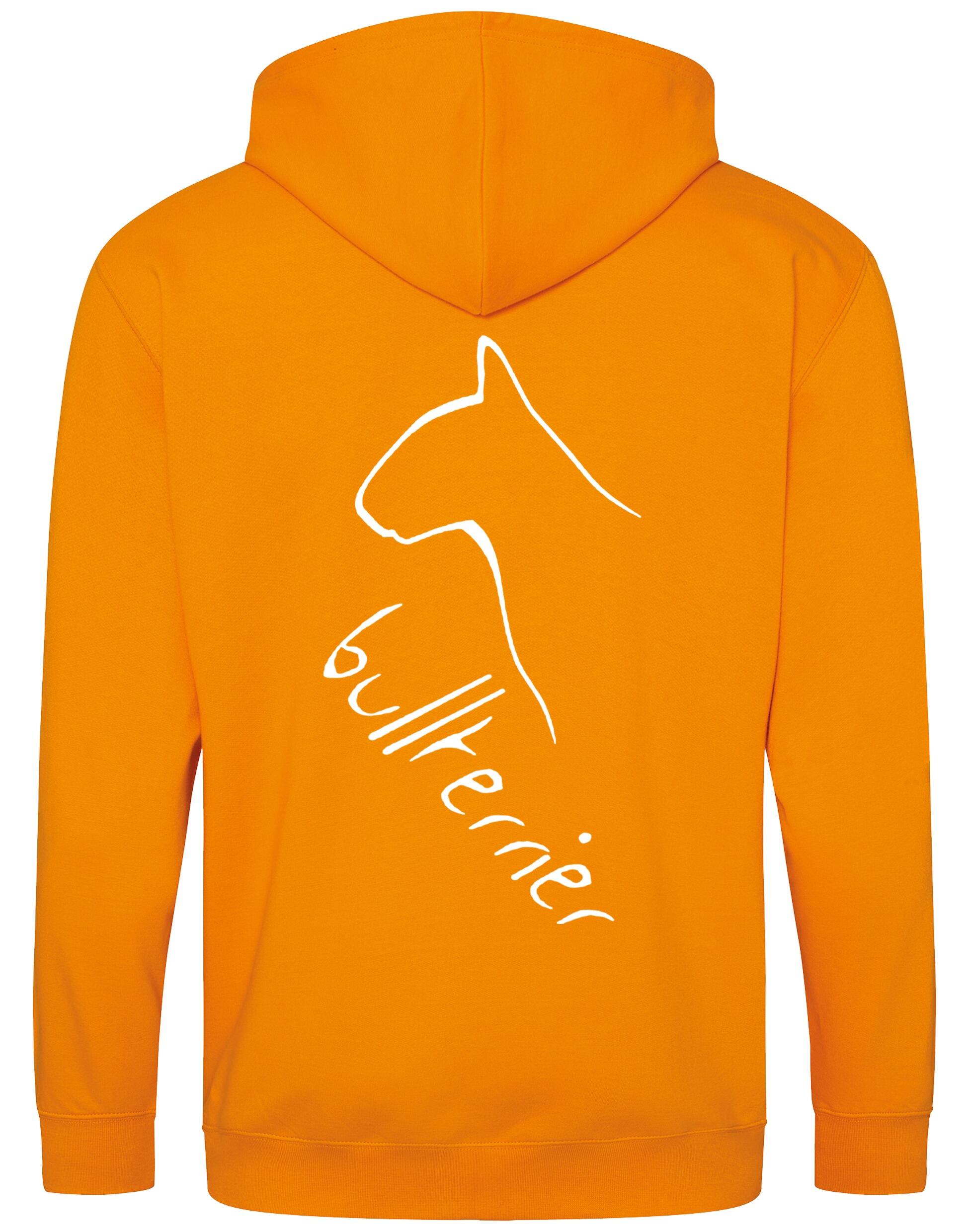 Bullterrier Dog Breed Design Zipped Hoodie – Style and Comfort for Bullterrier Lovers