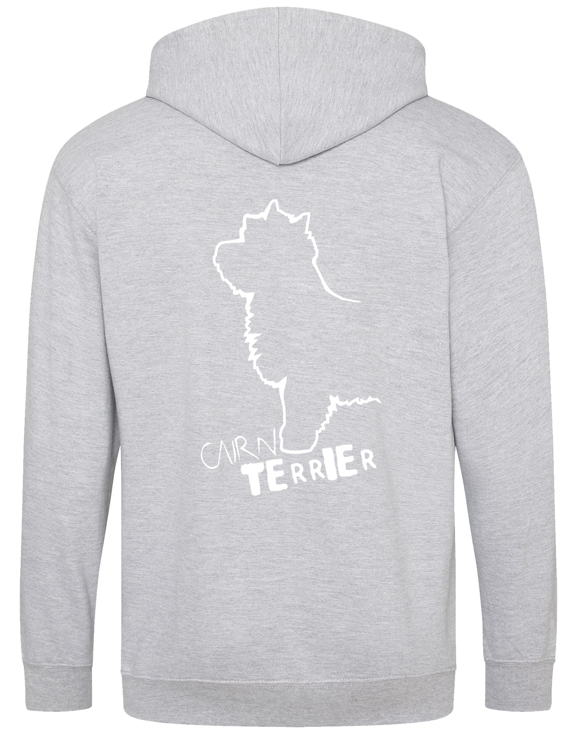Cairn Terrier Dog Breed Design Zipped Hoodie – Comfort, Style, and Cairn Terrier Pride