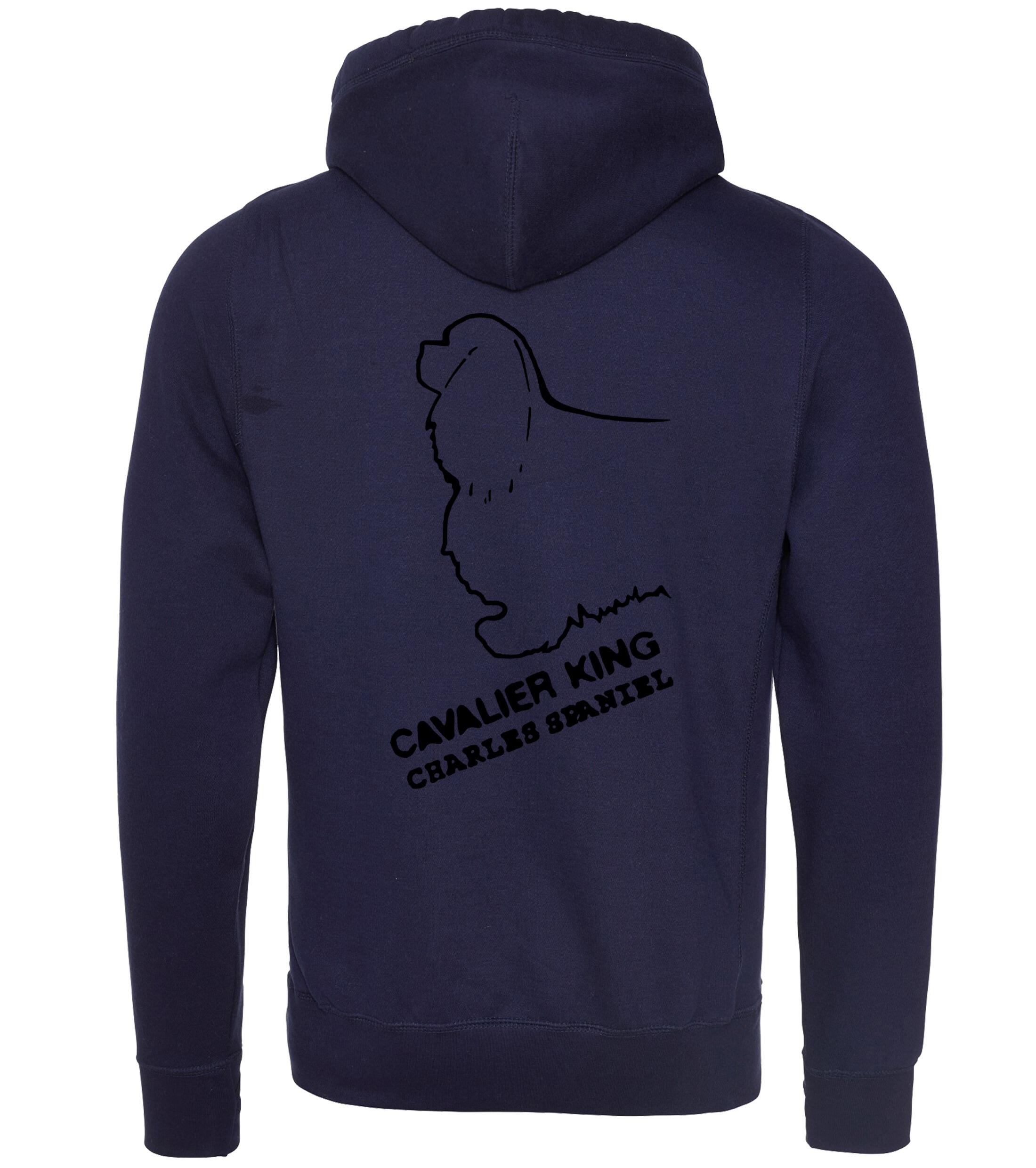 Unisex Crossneck Pullover Hoodie with Cavalier King Charles Spaniel Dog Breed Design