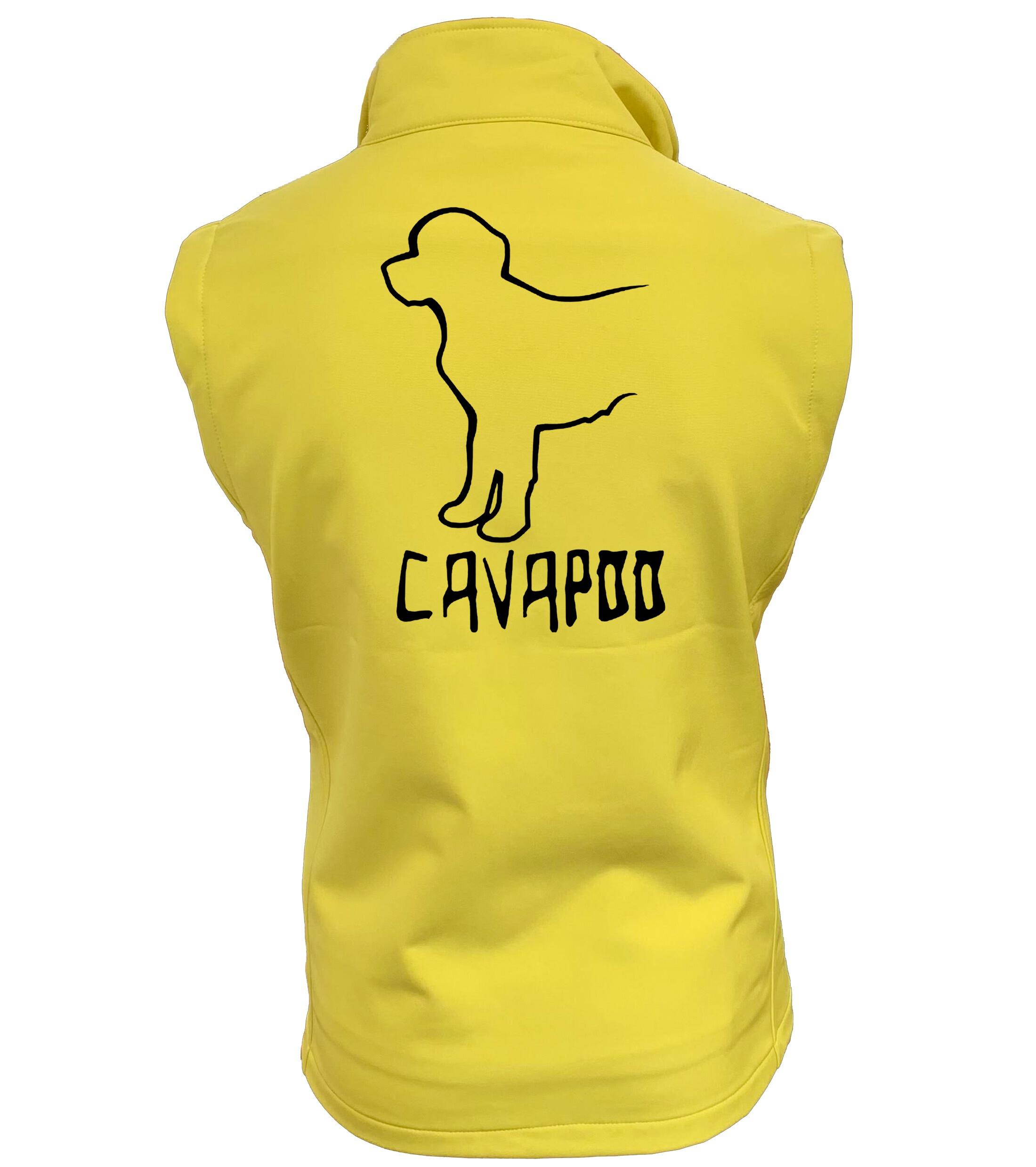 Cavapoo Dog Breed Design Unisex Softshell Gilet – Style and Function for Cavapoo Lovers