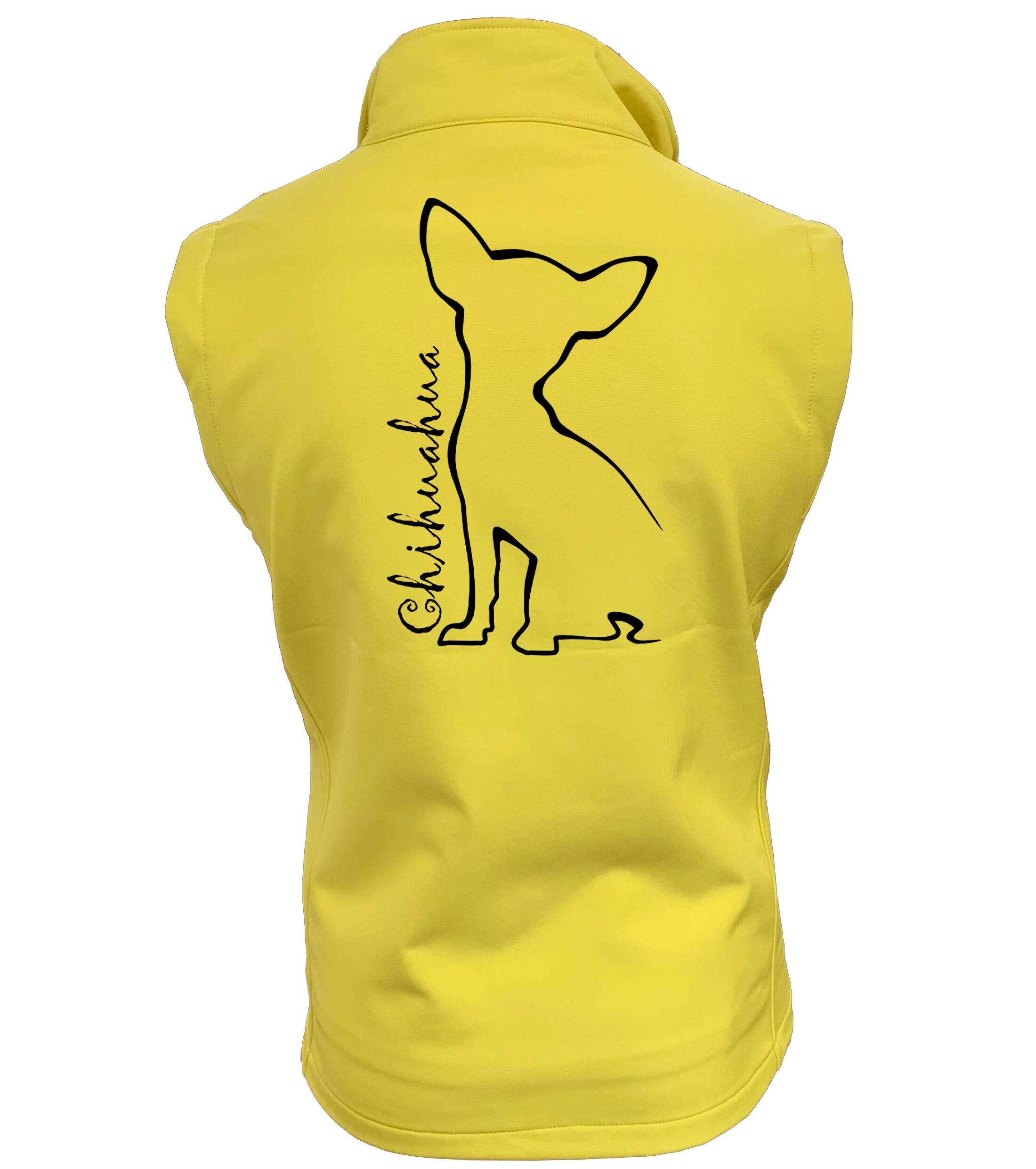 Chihuahua Dog Breed Design Unisex Softshell Gilet – Where Style Meets Functionality for Chihuahua Lovers