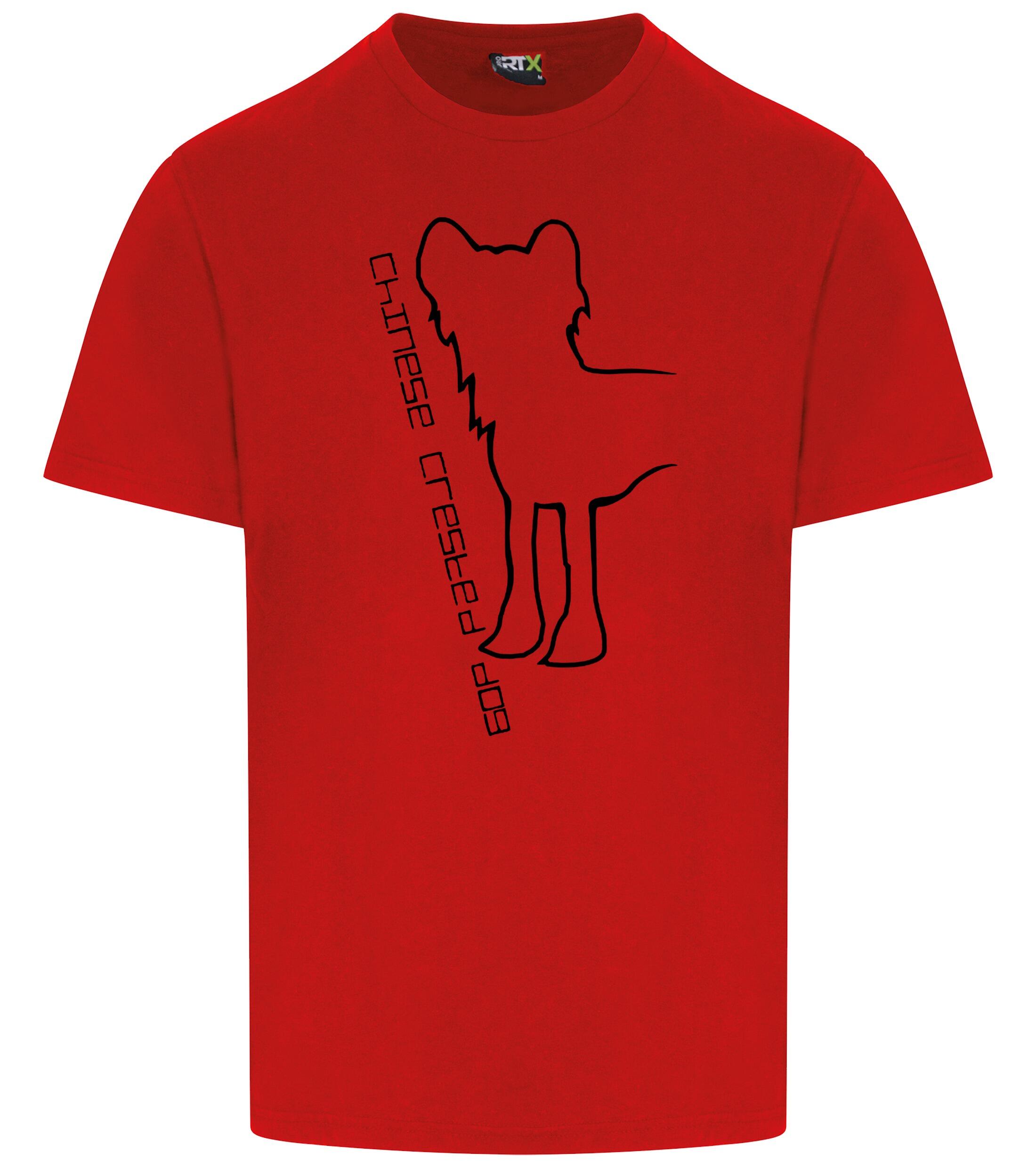 Unisex Roundneck T-shirt with Chinese Crested Dog Breed Design – Perfect for Chinese Crested Enthusiasts