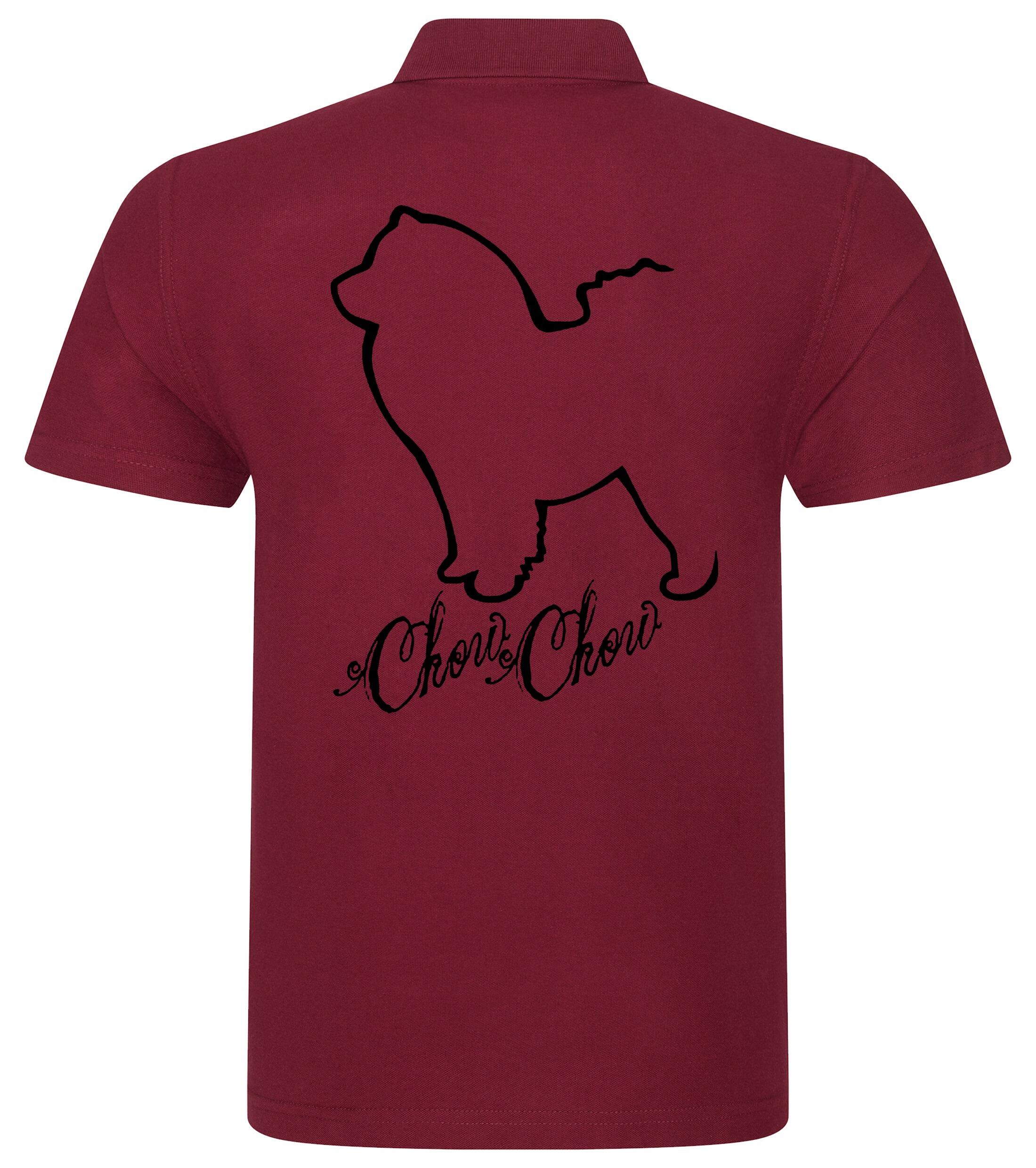 Unisex Cotton Polo with Chow Chow Dog Breed Design – Comfort and Style for Every Chow Chow Enthusiast