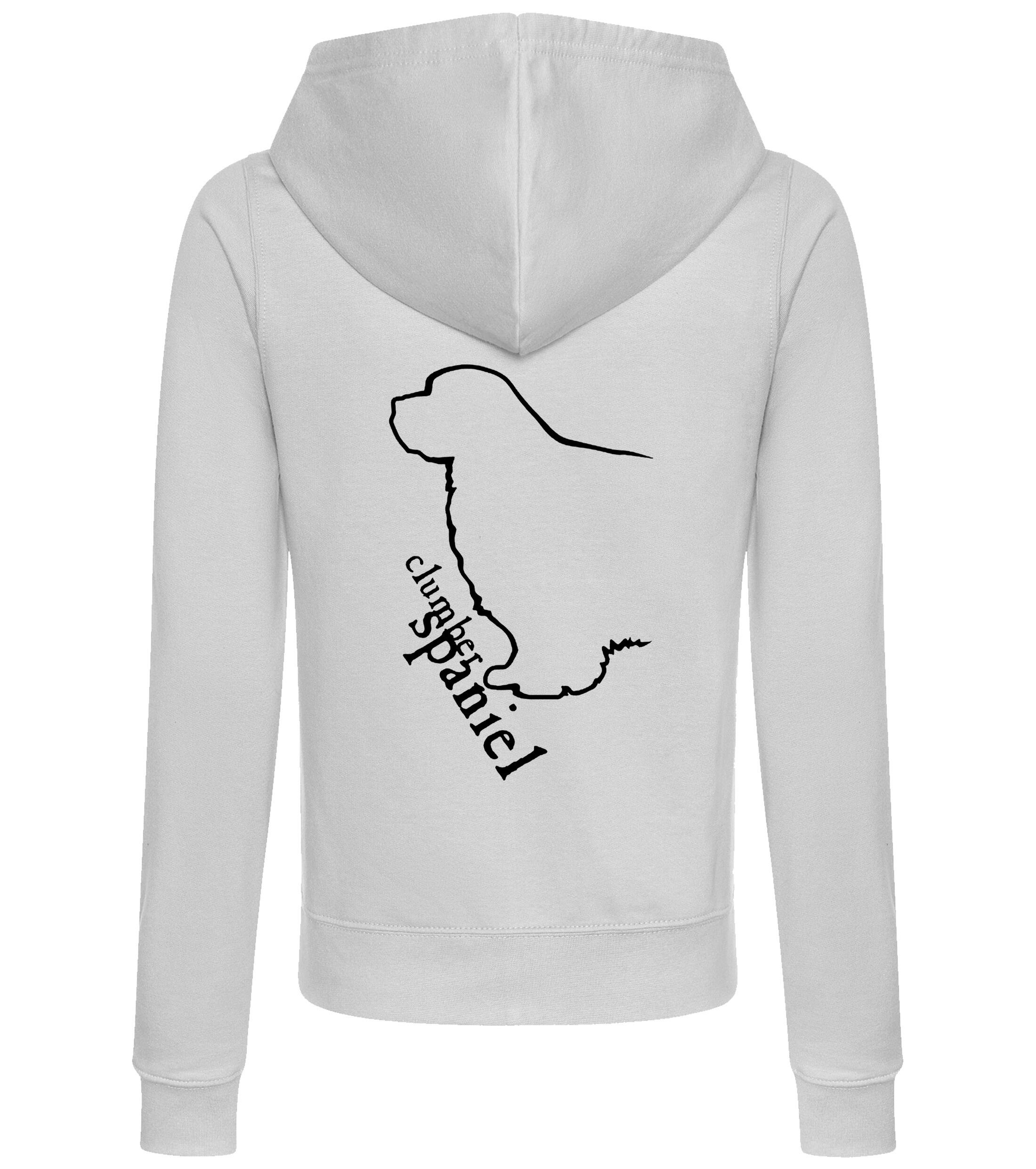 Clumber Spaniel Dog Breed Women’s Zipped Hoodie – Cozy and Perfect for Clumber Spaniel Enthusiasts