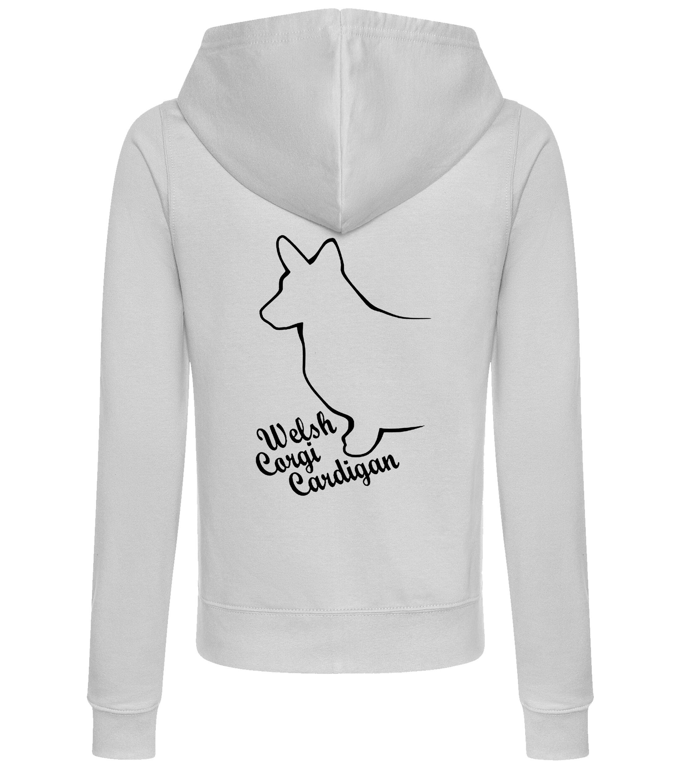 Corgi Cardigan (Welsh) Dog Breed Women’s Zipped Hoodie – Cozy & Perfect for Corgi Cardigan Lovers