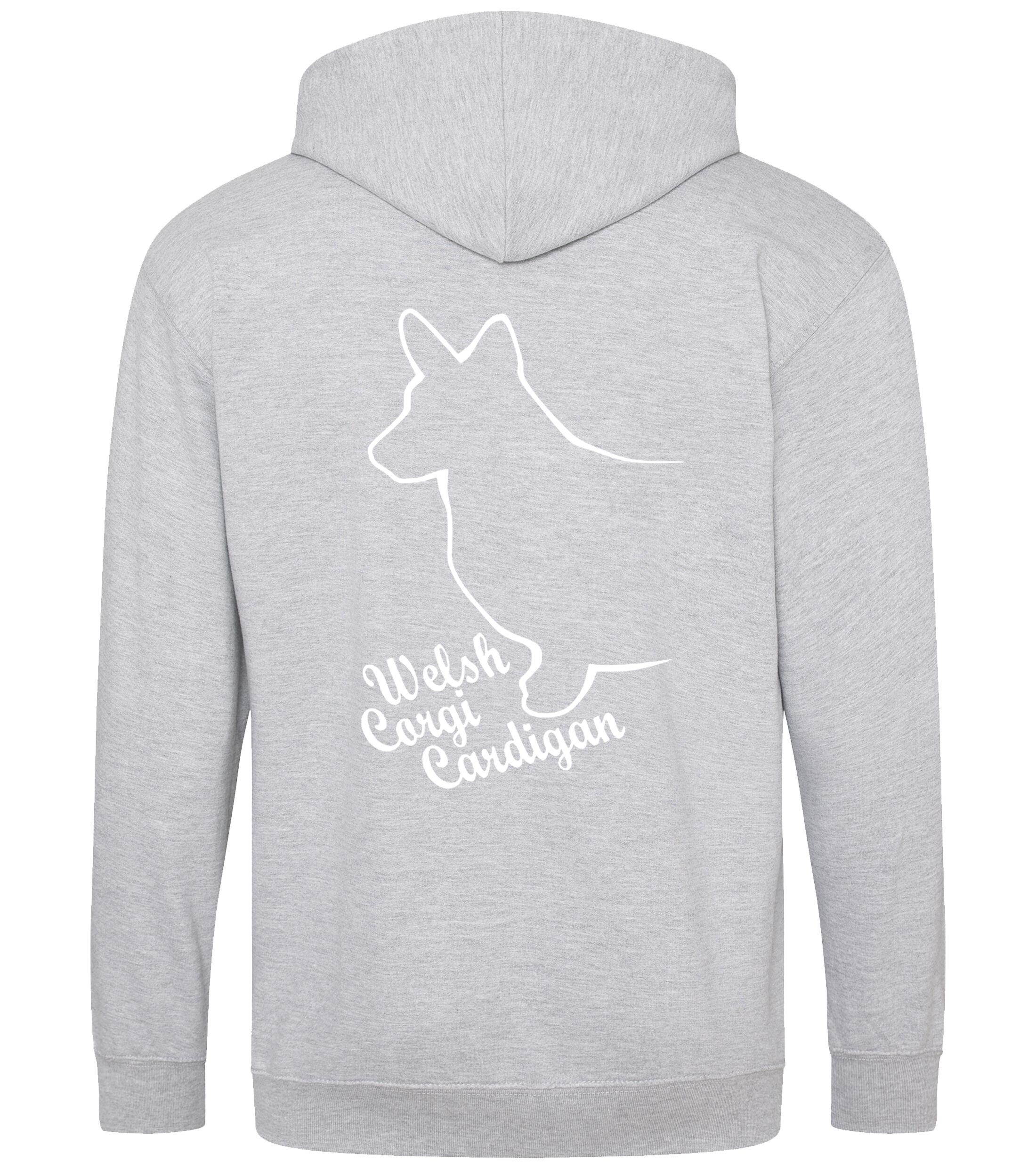 Corgi Cardigan (Welsh) Dog Breed Design Zipped Hoodie – Comfort, Style, and Corgi Pride