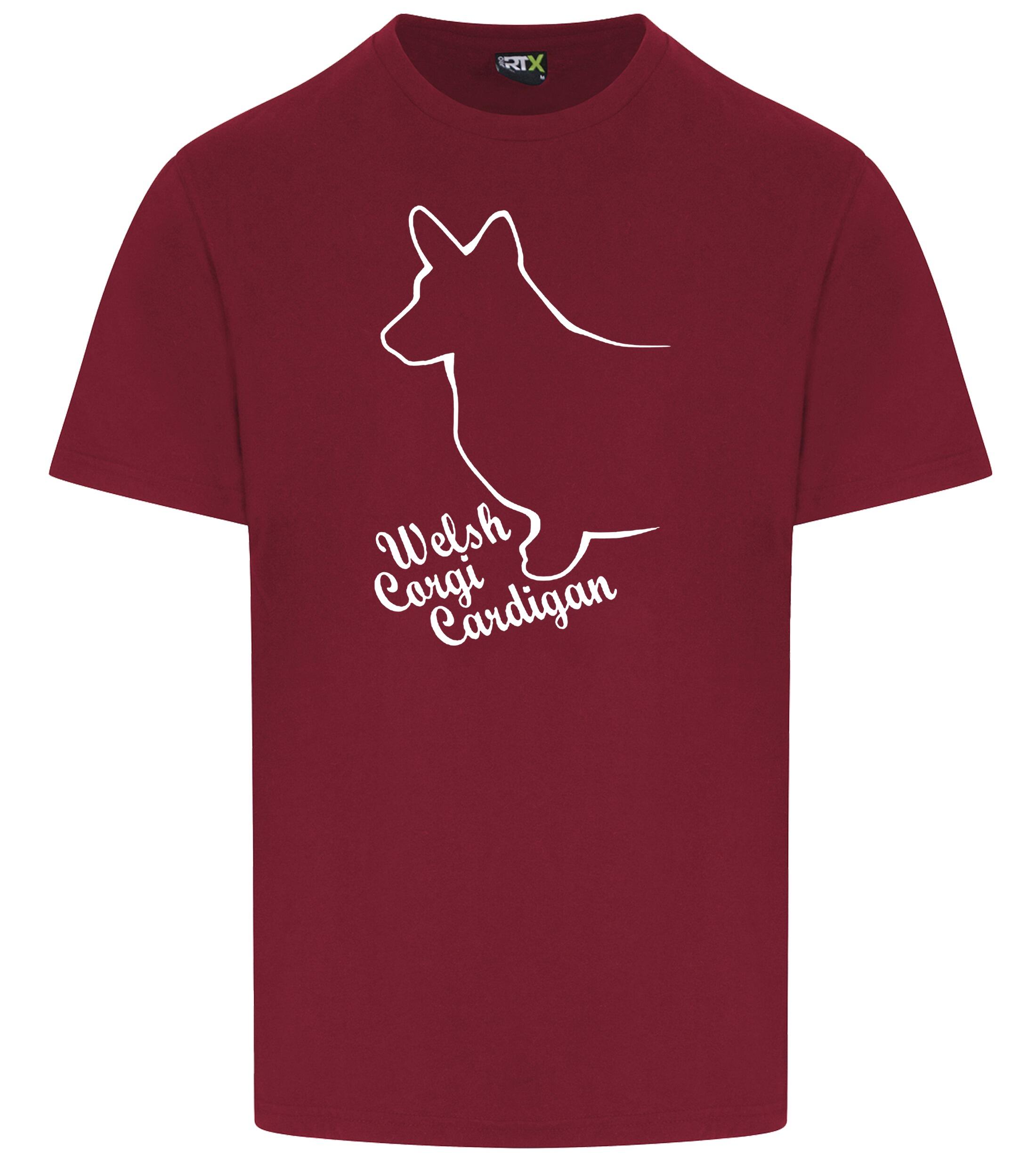 Unisex Roundneck T-shirt with Corgi Cardigan (Welsh) Dog Breed Design – Style for Corgi Enthusiasts