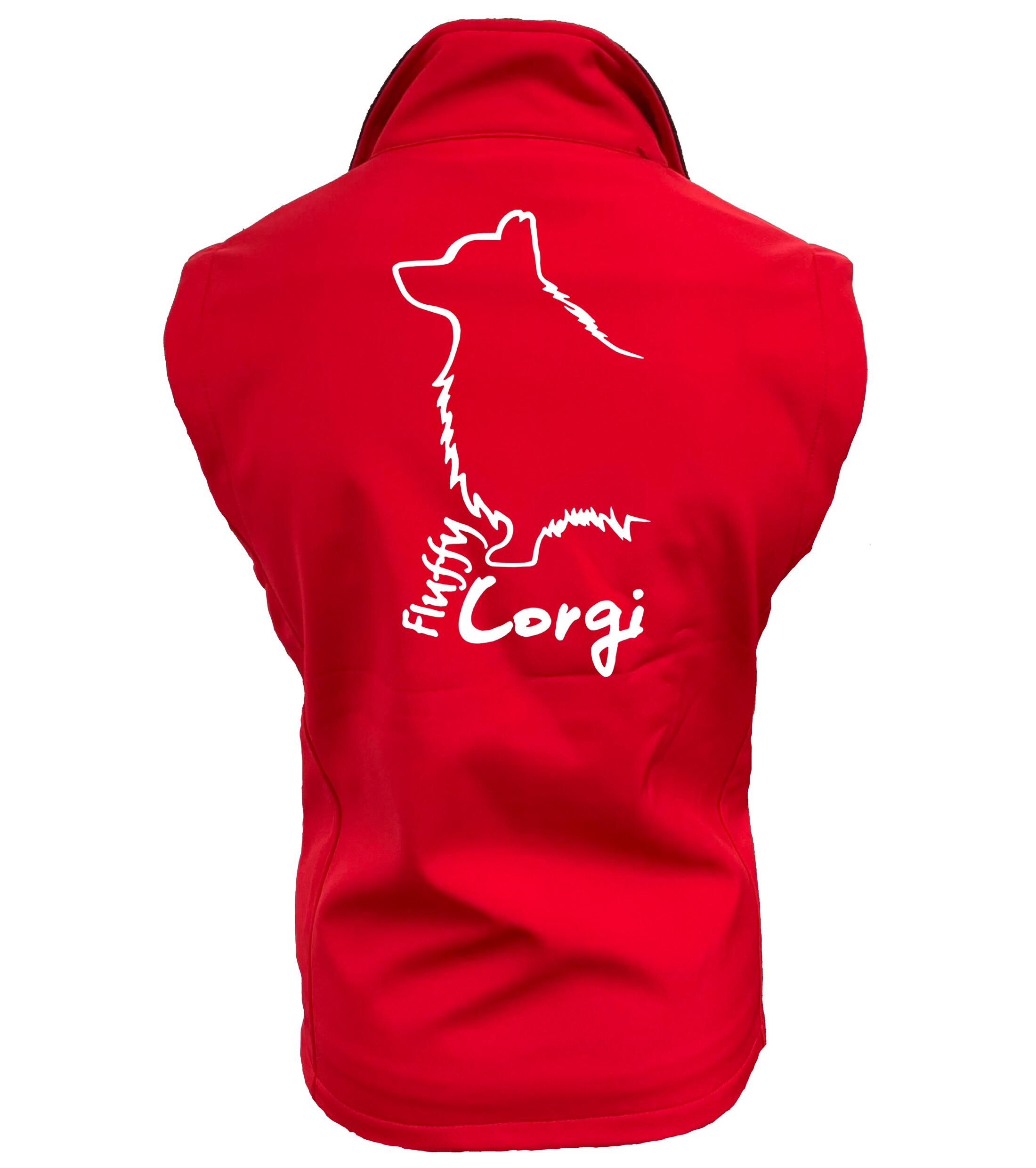Corgi Fluffy Dog Breed Design Women’s Softshell Gilet – Style Meets Functionality