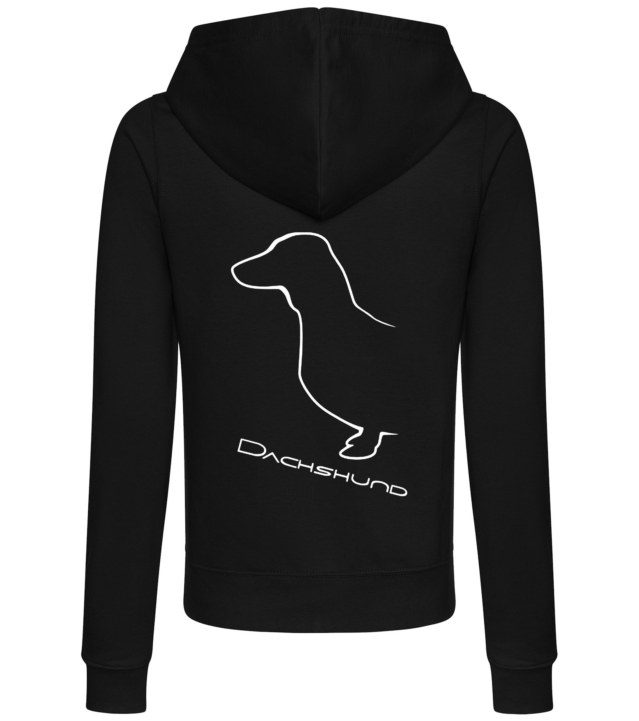 Dachshund (Smooth) Women’s Zipped Hoodie – Chic & Cozy for Dachshund Fans