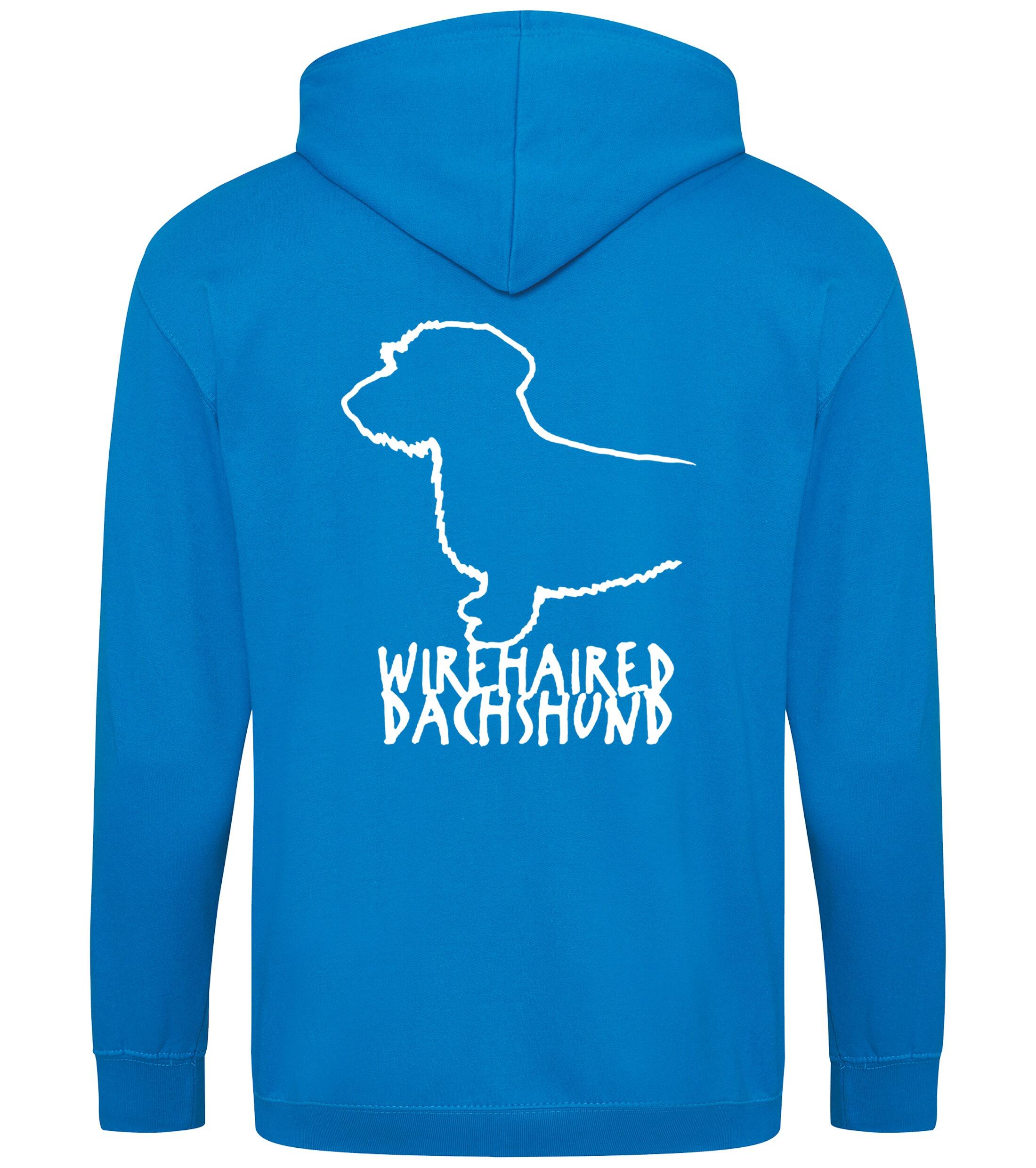 Dachshund (Wirehaired) Dog Breed Design Zipped Hoodie – Comfort, Style, and Dachshund Pride