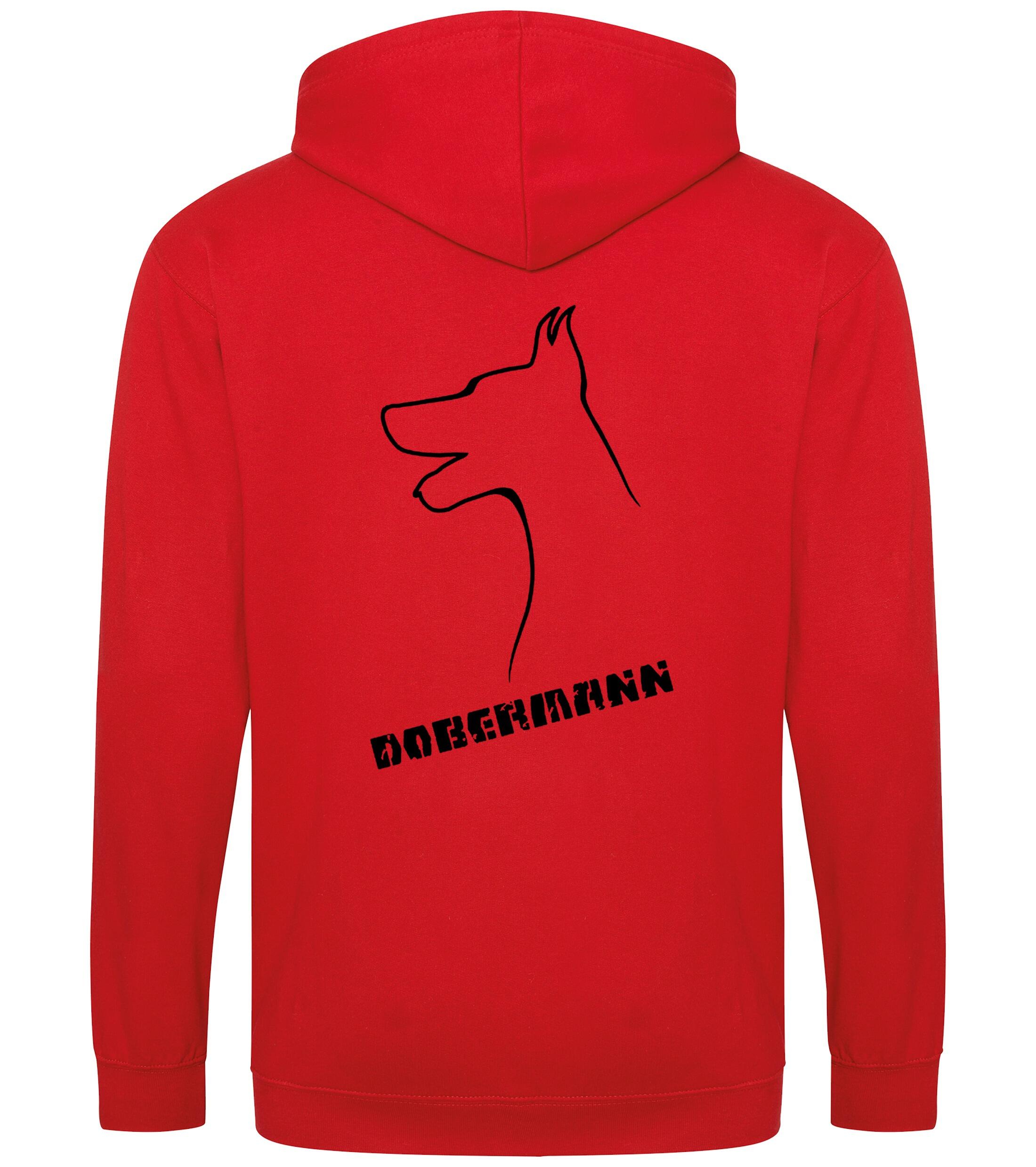 Dobermann (Head) Zipped Hoodie – Comfort, Style, and Dobermann Pride