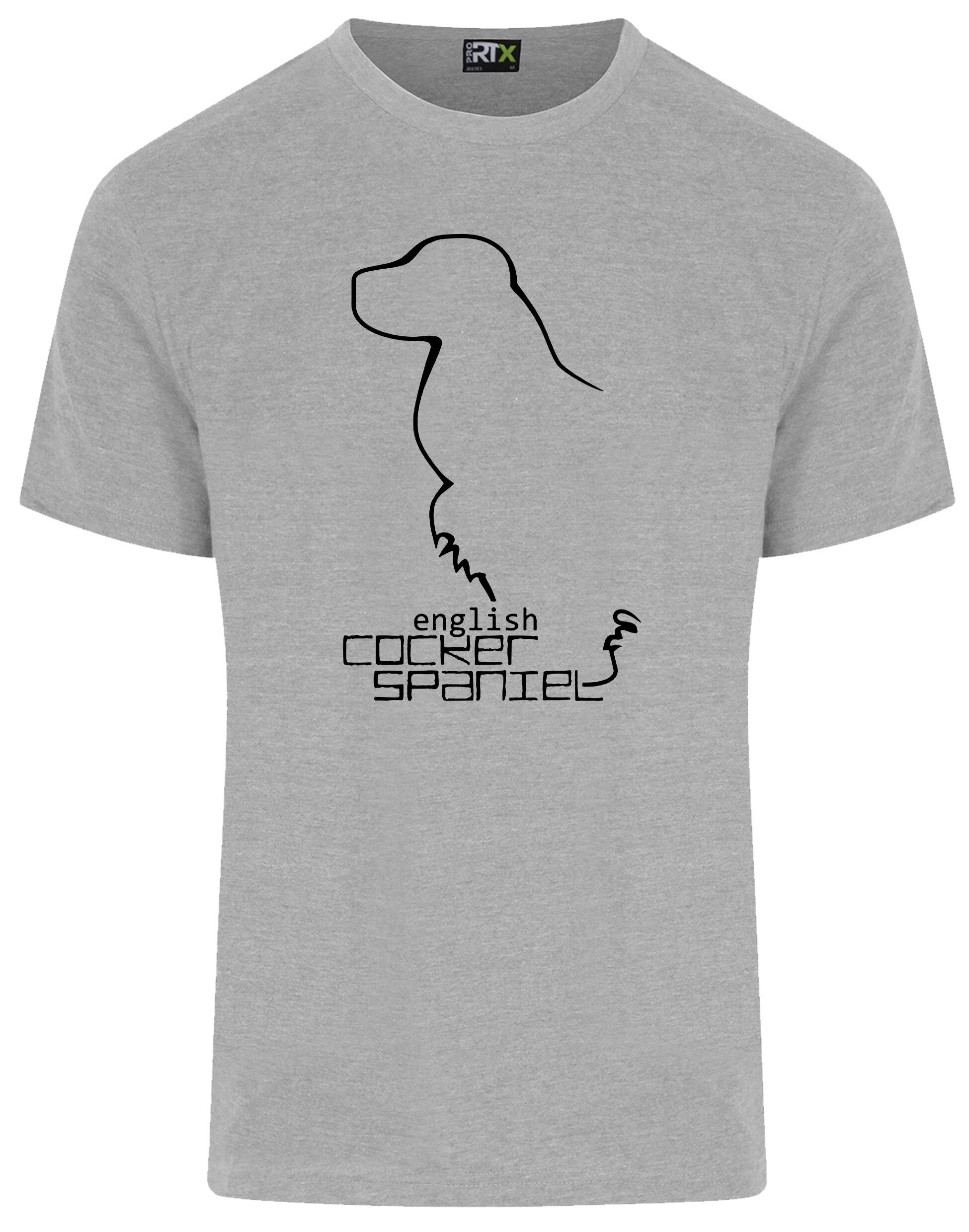 Unisex Roundneck T-shirt with English Cocker Spaniel Design – A Classic for Every Spaniel Lover