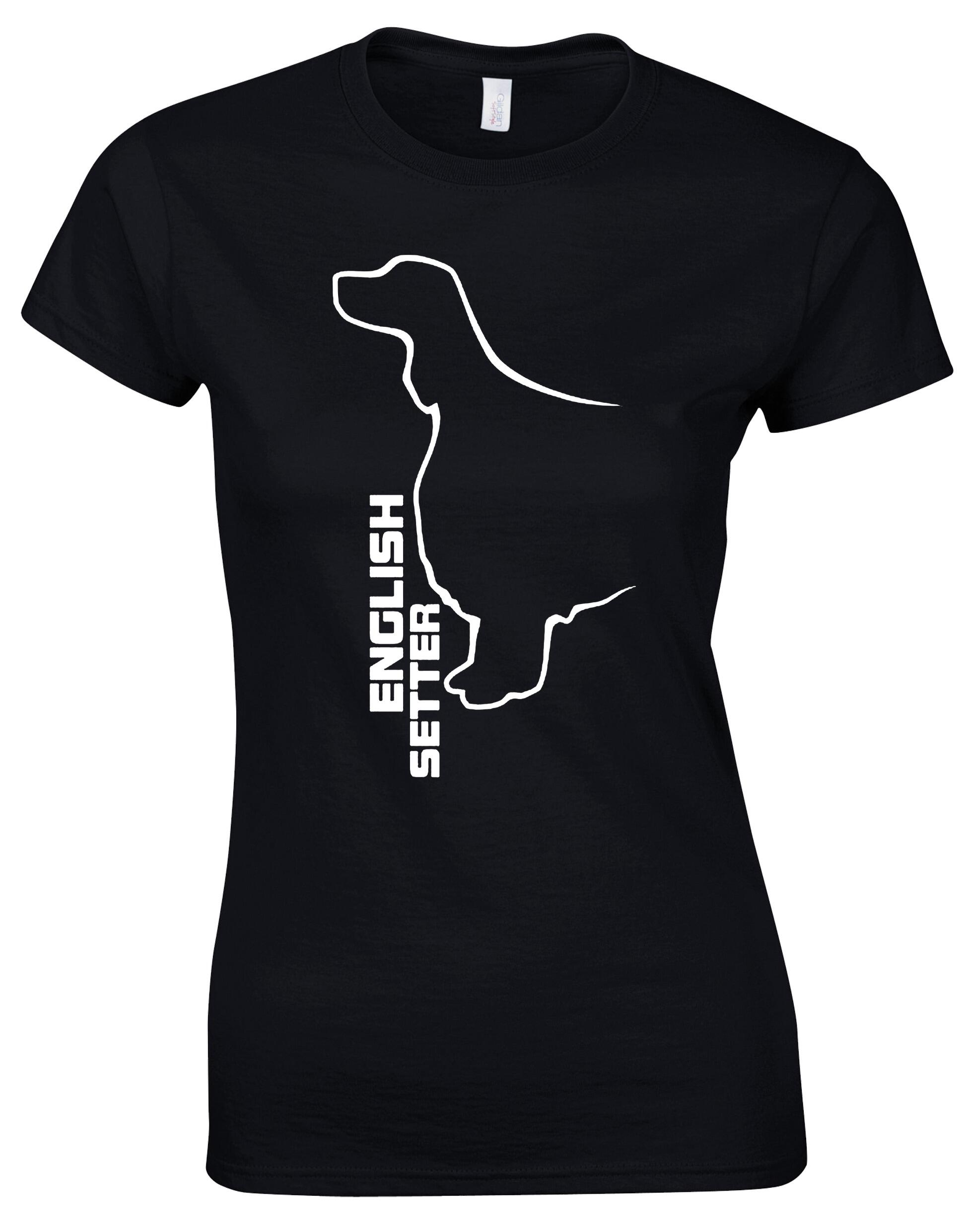 Female Roundneck T-shirt with English Setter Design – Style for Every Setter Enthusiast
