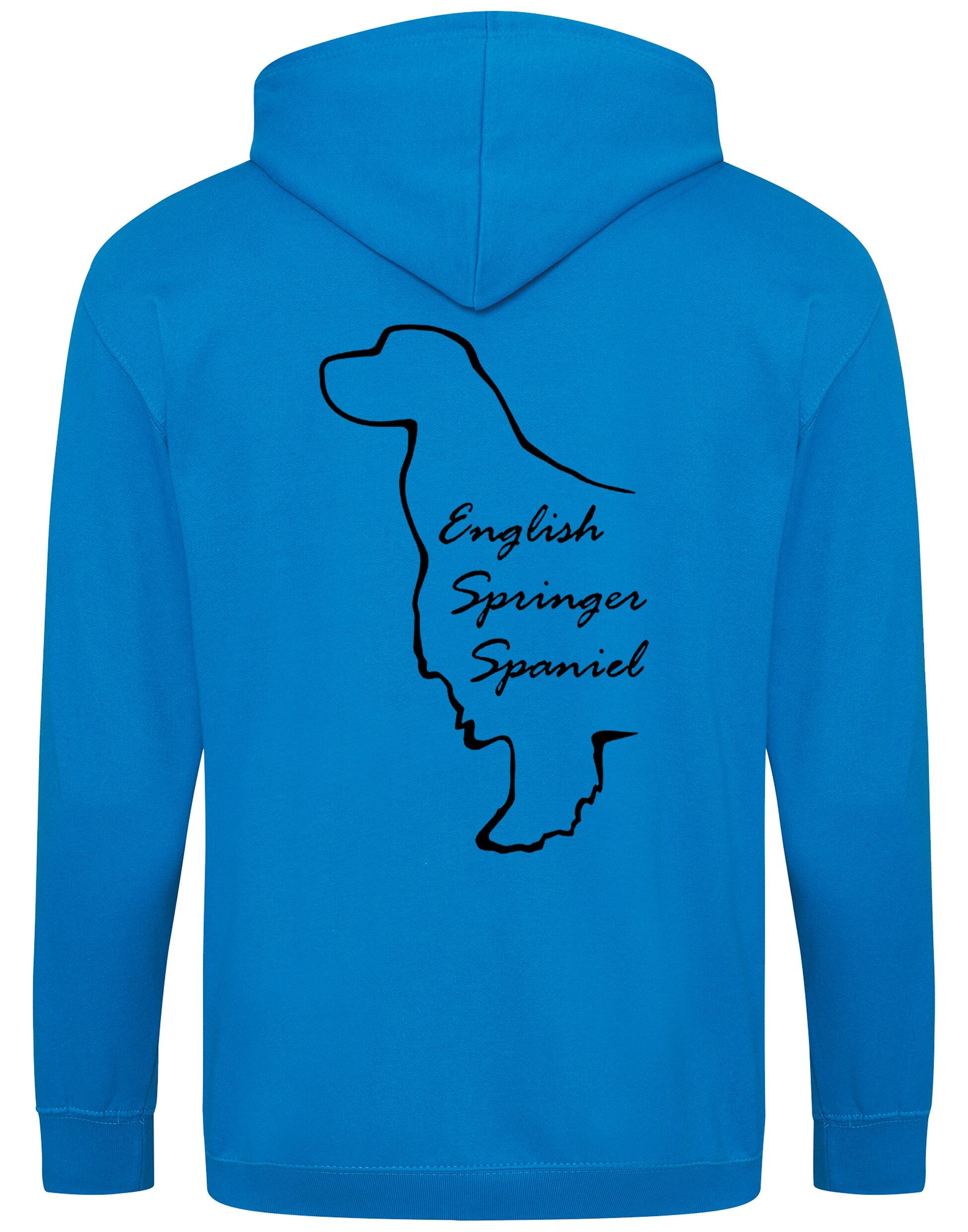 English Springer Spaniel Dog Breed Zipped Hoodie – Comfort, Style, and Springer Pride