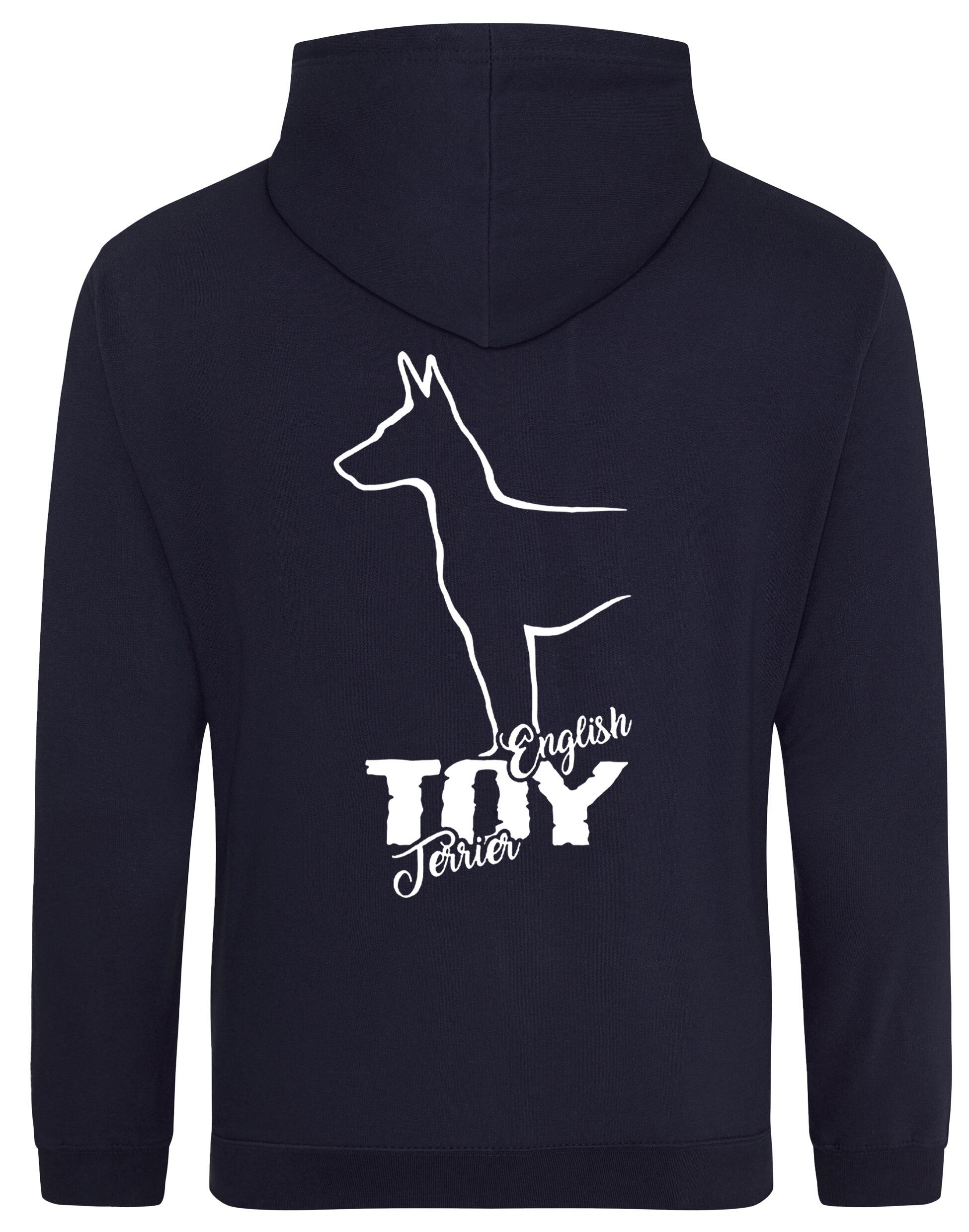 English Toy Terrier Dog Breed Design Pullover Hoodie – Cozy and Stylish for Terrier Lovers