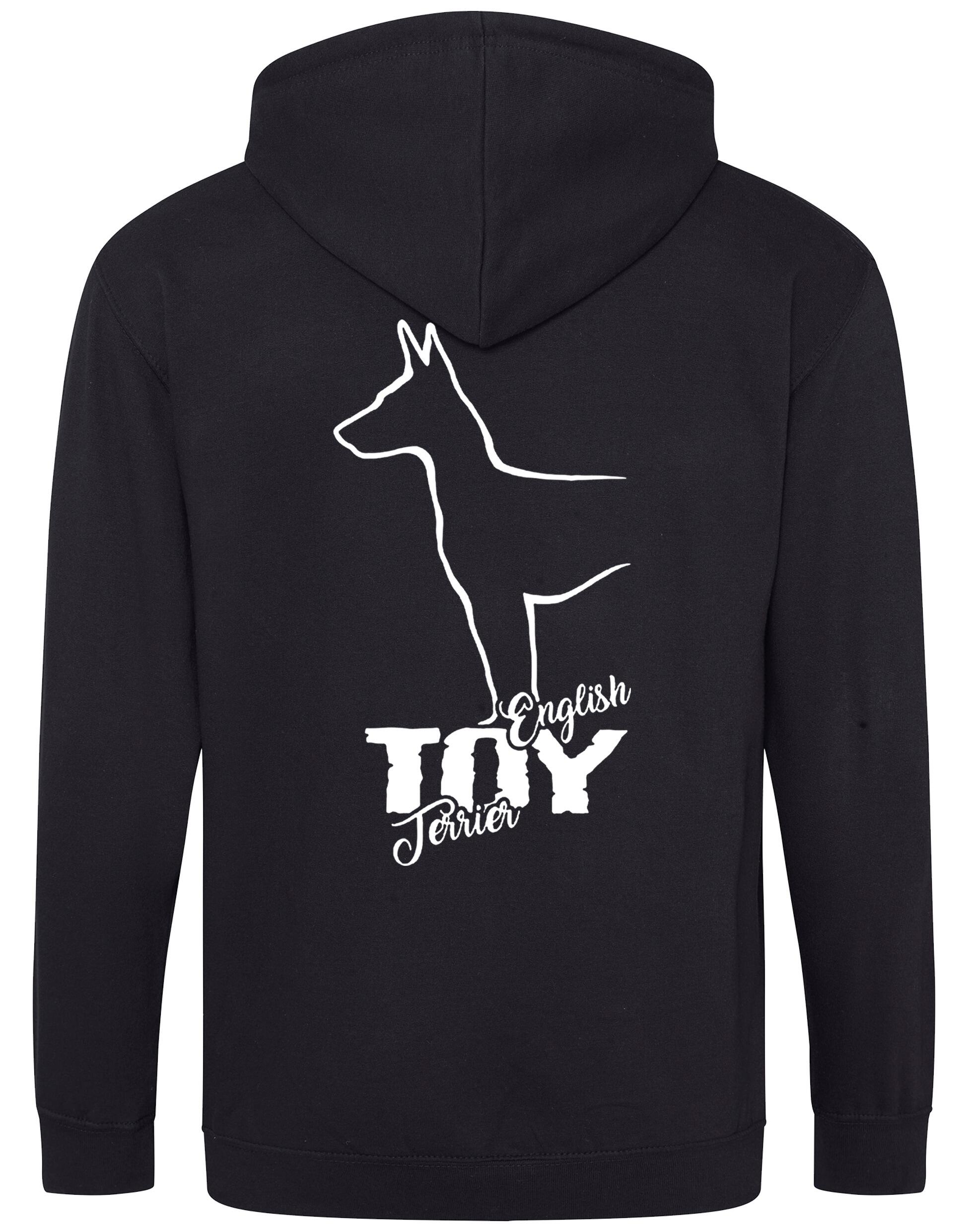 English Toy Terrier Dog Breed Zipped Hoodie – Comfort, Style, and Terrier Pride