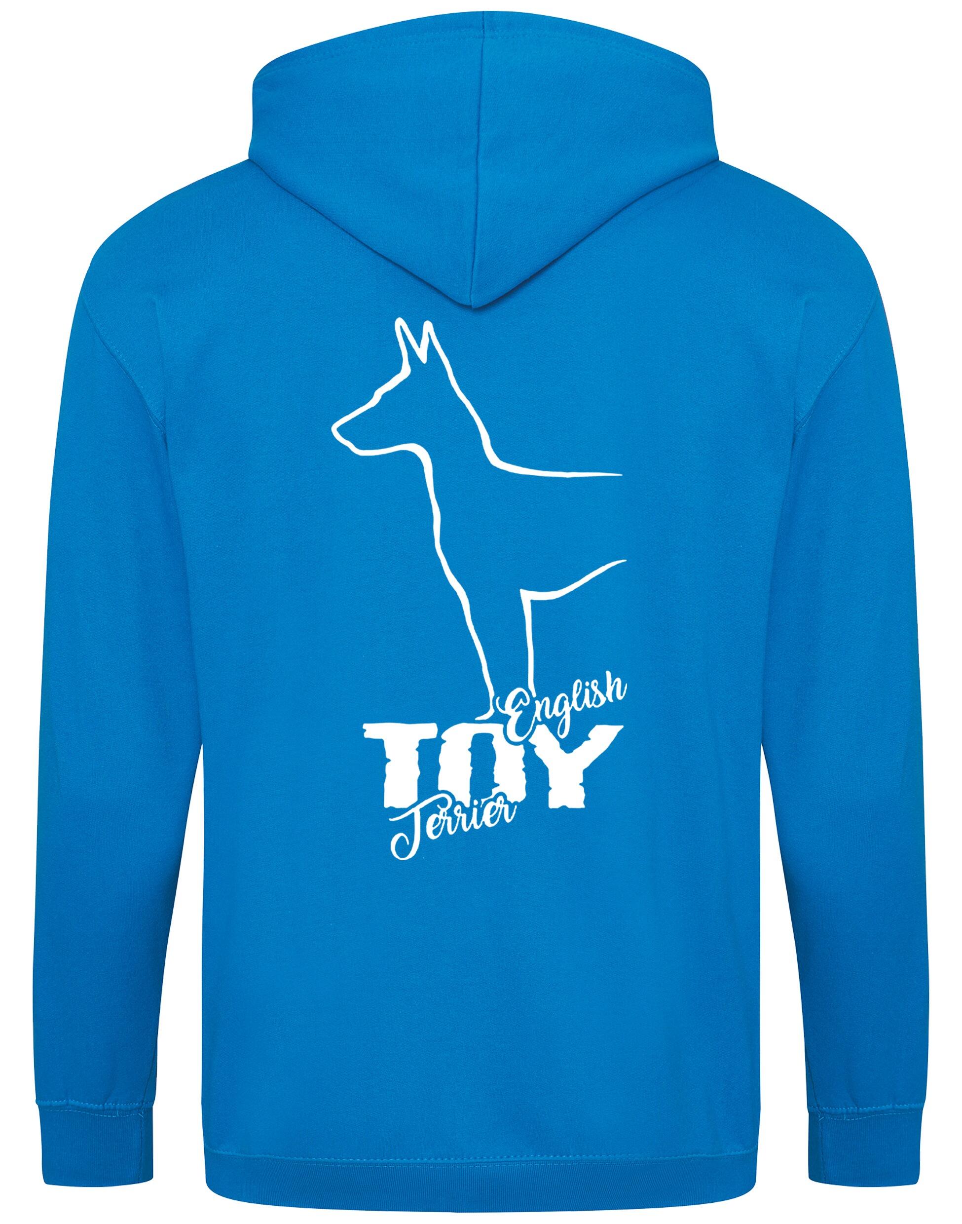 English Toy Terrier Dog Breed Zipped Hoodie – Comfort, Style, and Terrier Pride