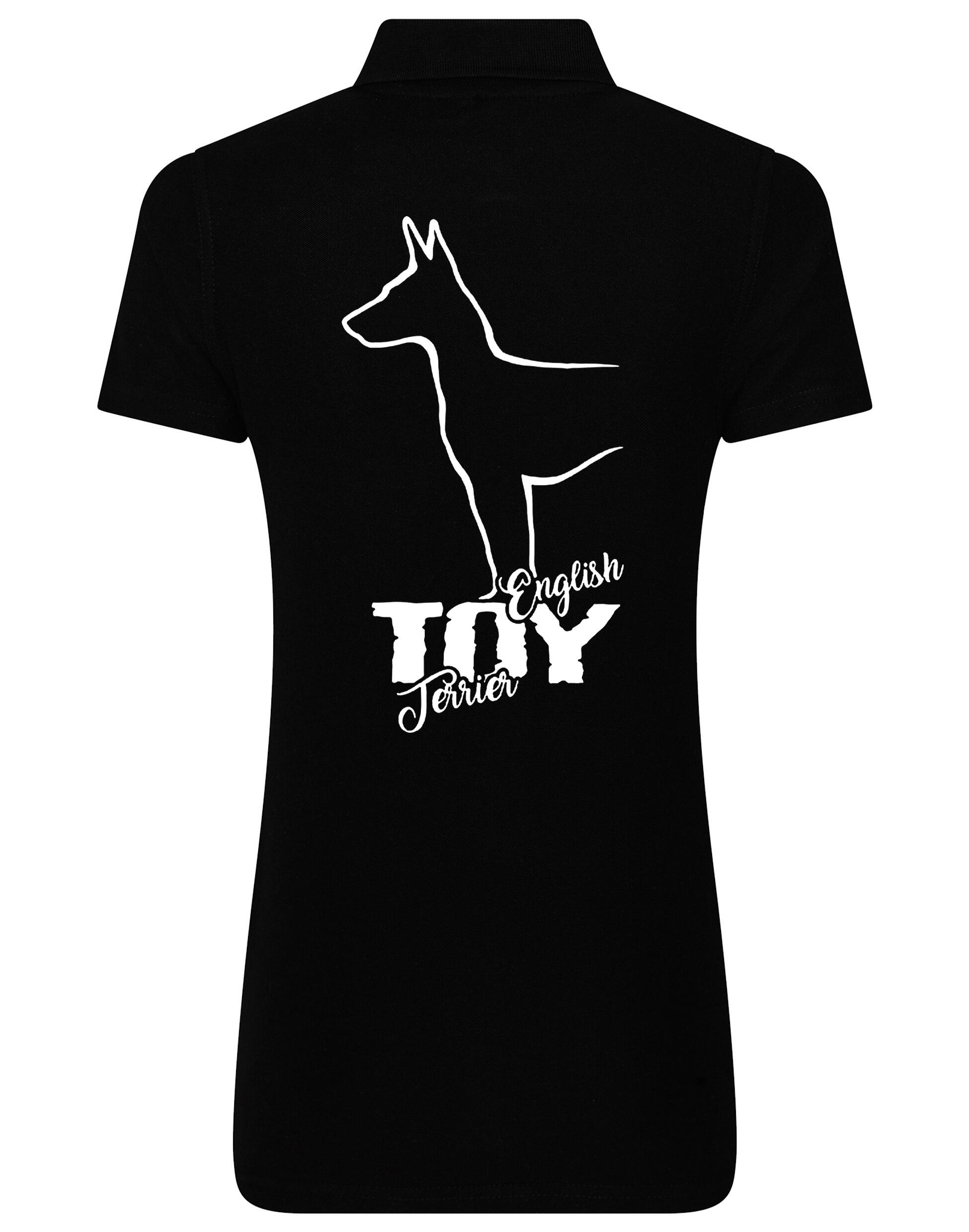 English Toy Terrier Women’s Cotton Polo – Elegance and Comfort for Terrier Enthusiasts