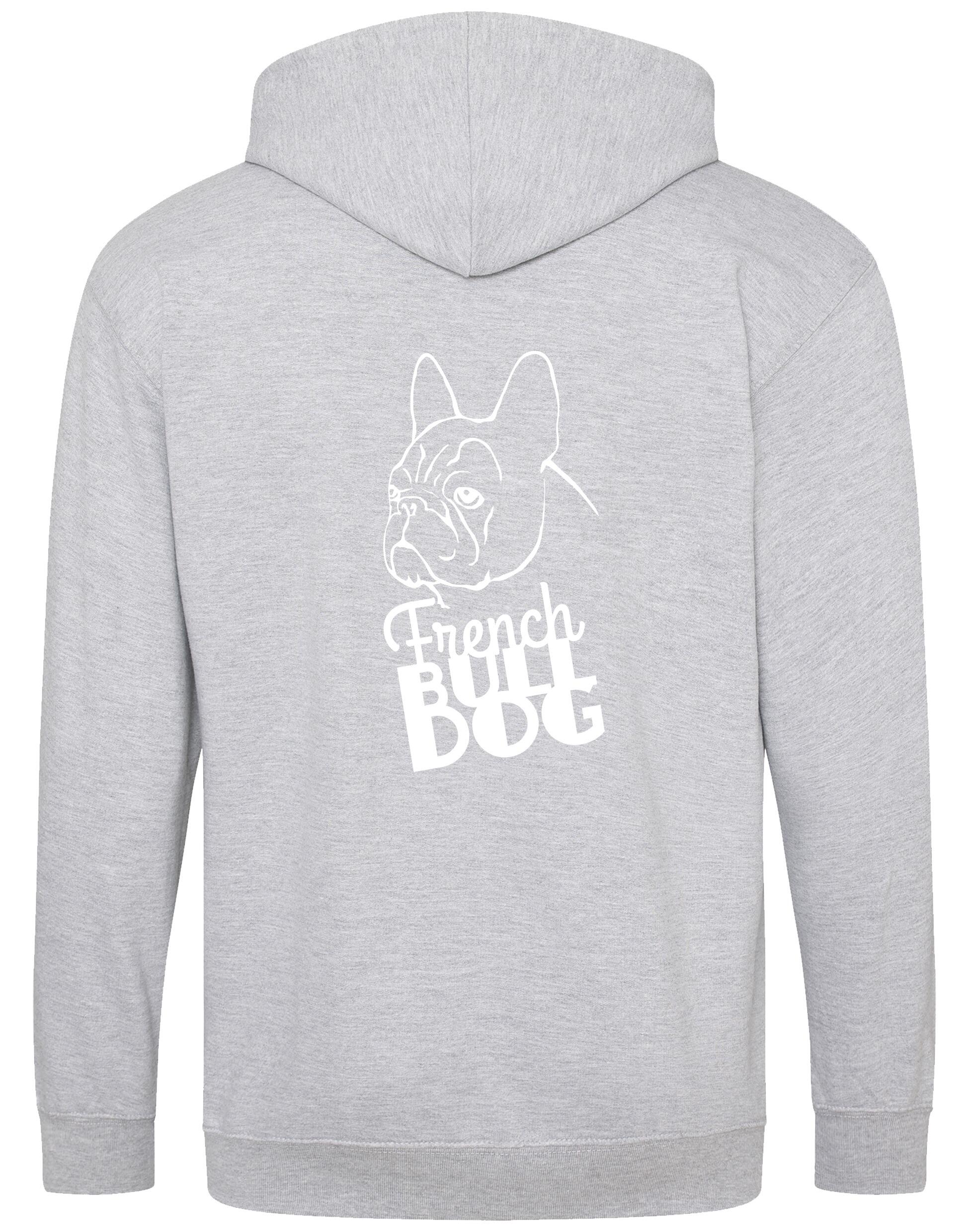 French Bulldog (Head) Zipped Hoodie – Comfort, Style, and Bulldog Pride