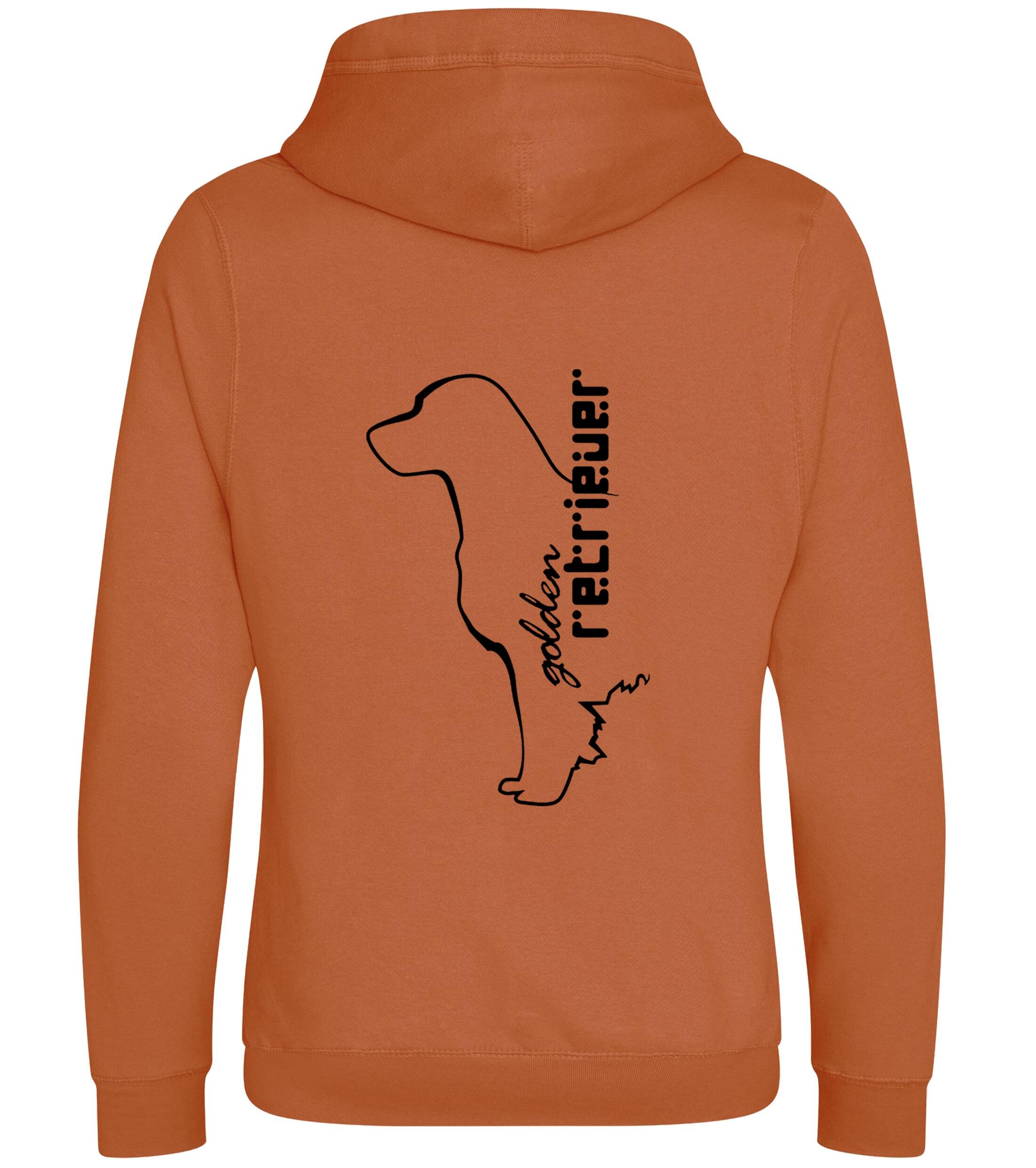 Golden Retriever crossneck pullover hoodie with a detailed breed design, heavy-blend fabric, brushed fleece interior, and a modern crossneck style, perfect for Golden Retriever enthusiasts.
