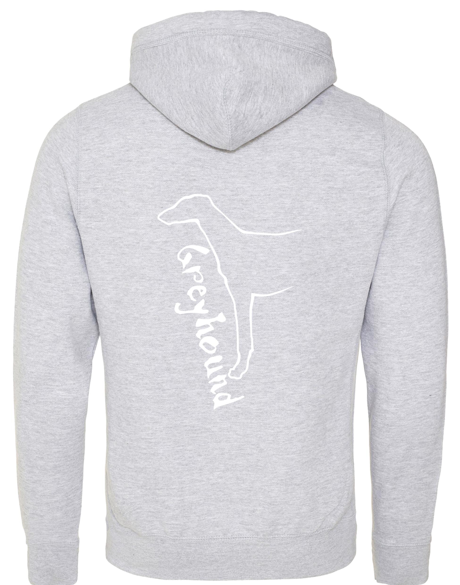 Unisex Greyhound crossneck pullover hoodie with exclusive breed graphic, premium heavy-blend fabric, brushed fleece interior, and kangaroo pocket, perfect for dog lovers.