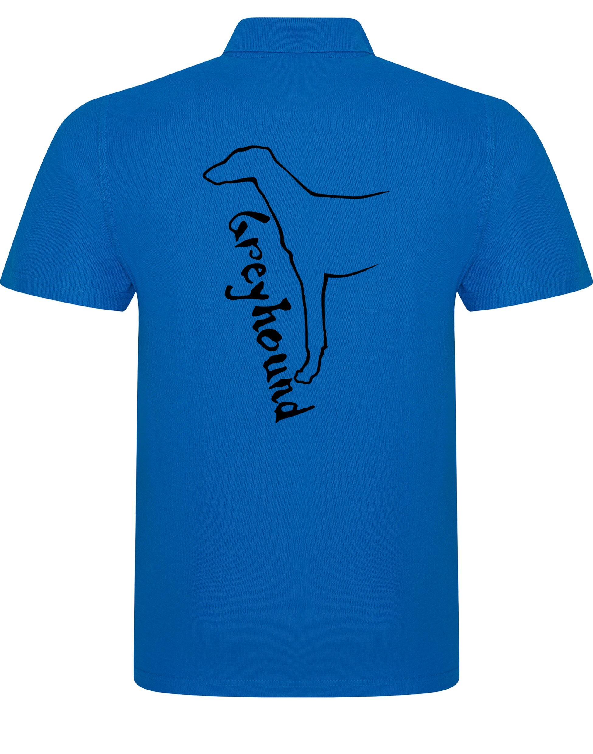 Unisex cotton polo with exclusive Greyhound design, featuring breathable fabric, a relaxed fit, and timeless style for dog lovers.