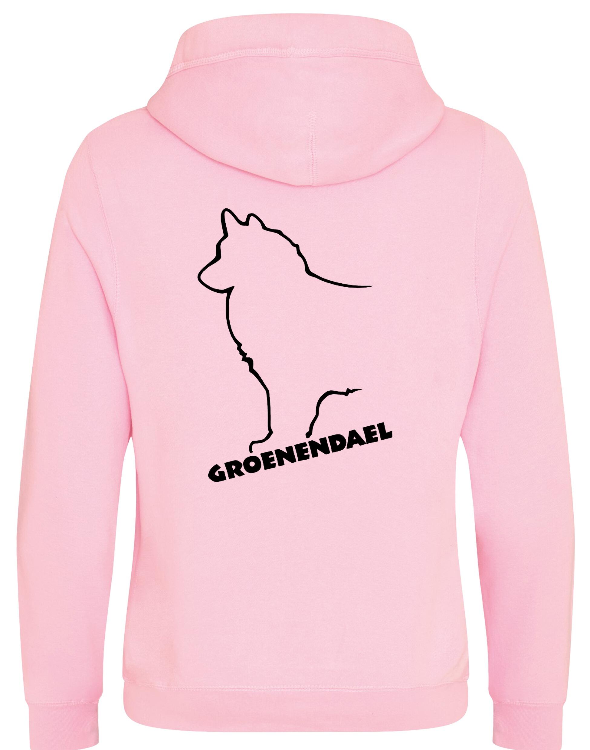 Groenendael Unisex Crossneck Pullover Hoodie – Cozy fabric, exclusive breed design, and modern style for Groenendael enthusiasts.