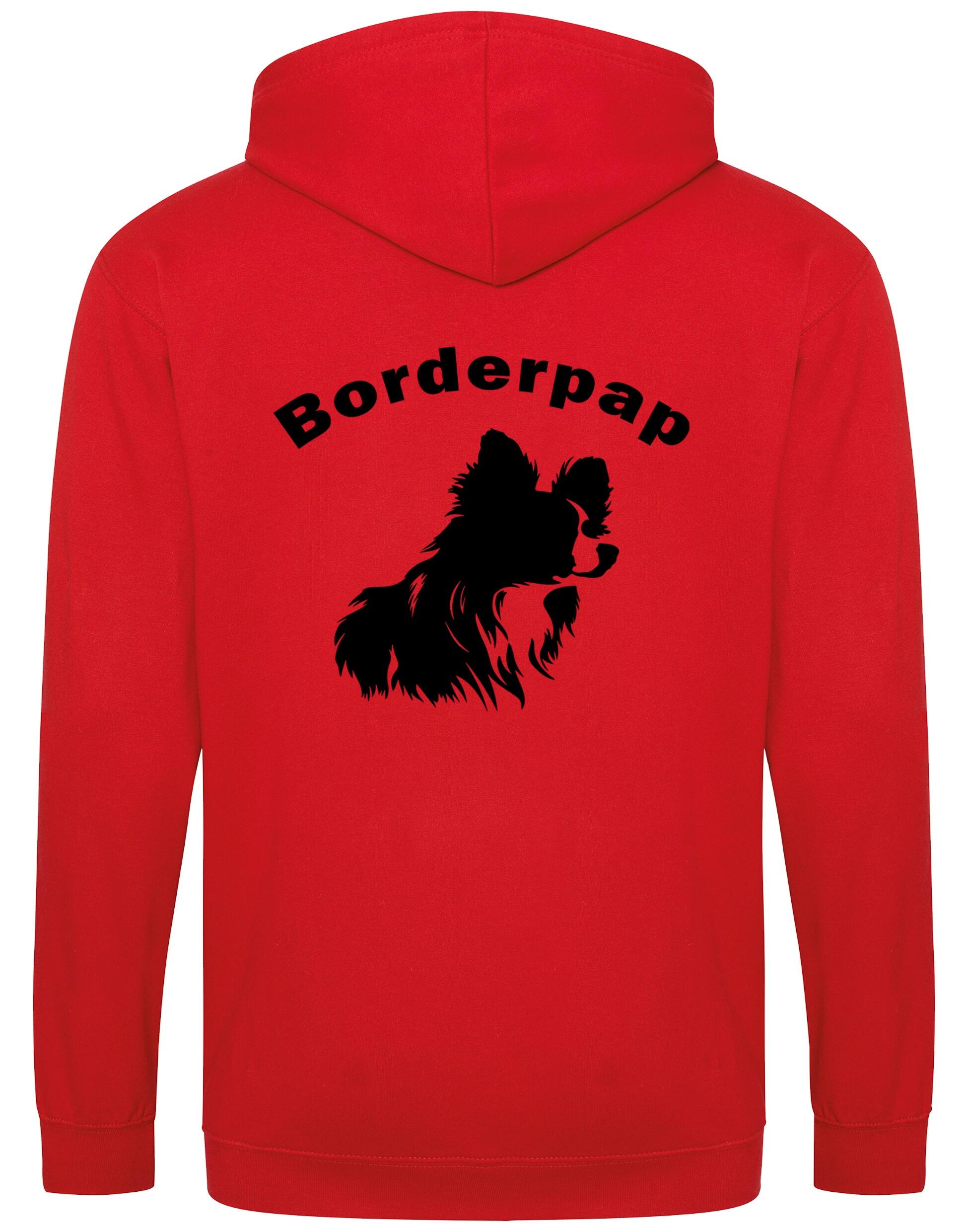 Border Pap Zipped Hoodie with Breed Graphic – Features exclusive design, customizable options, and cozy heavy-blend fabric.