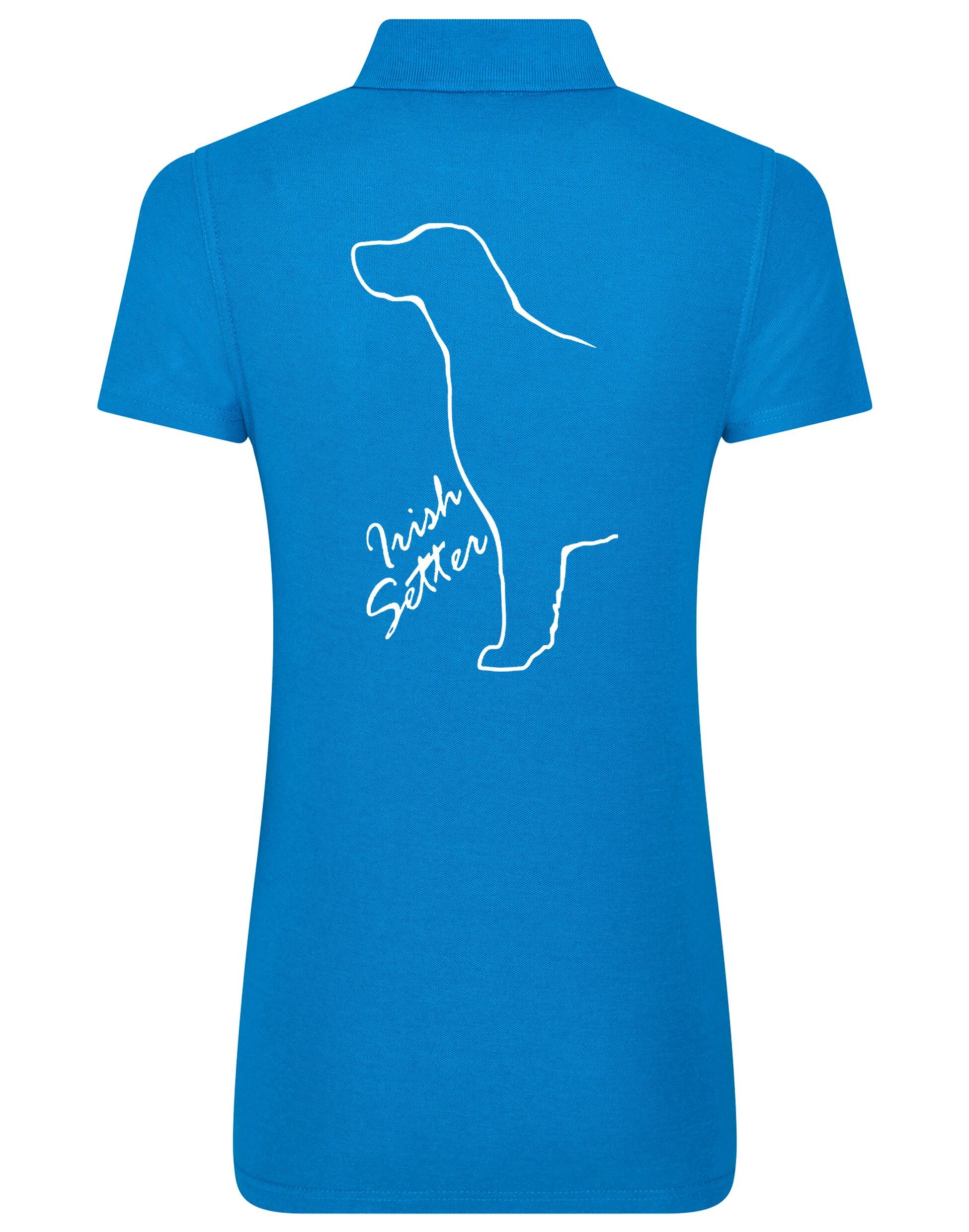 Irish Setter Women's Cotton Polo featuring exclusive breed design, crafted from soft and breathable cotton for all-day comfort.