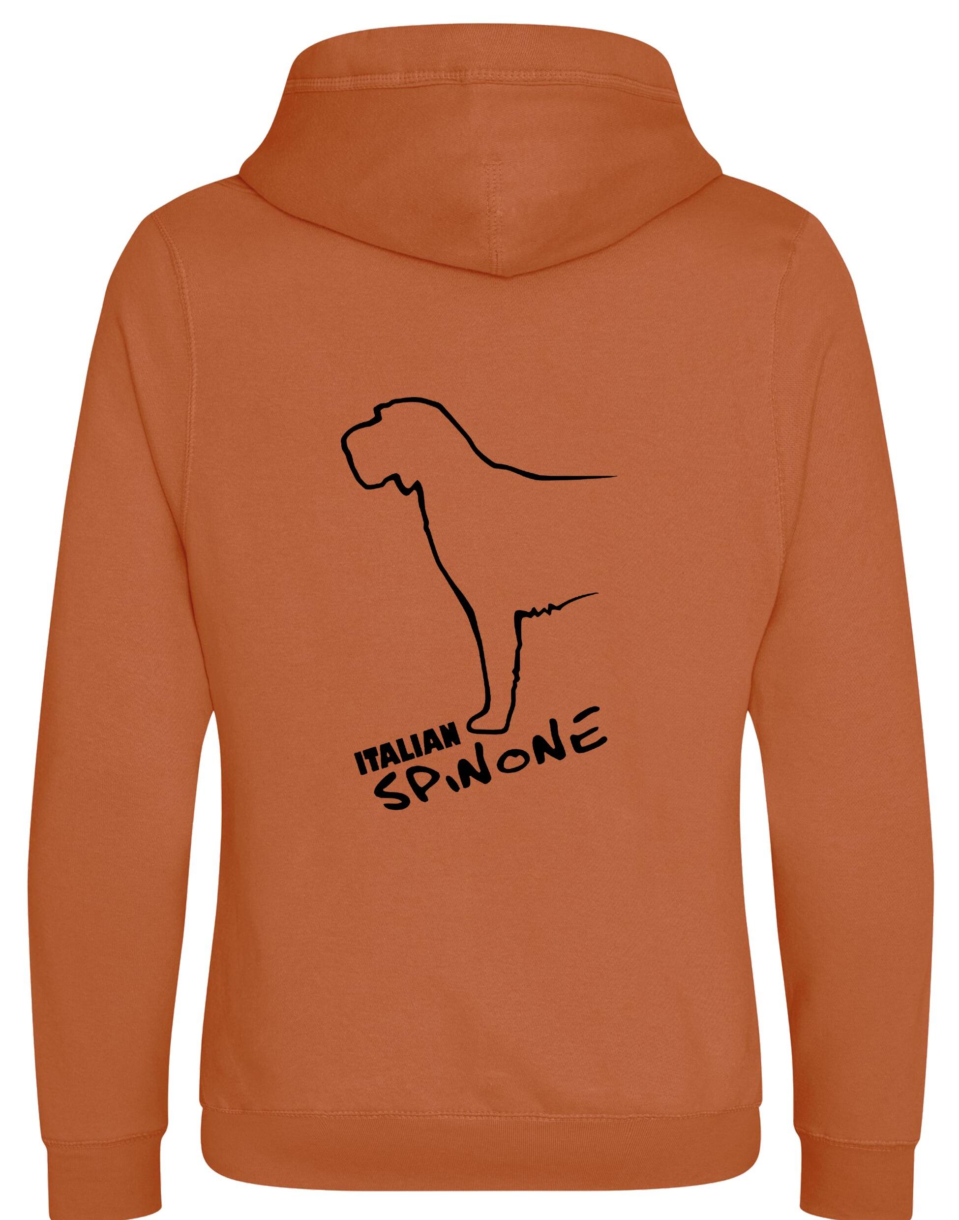 Italian Spinone crossneck pullover hoodie featuring exclusive breed artwork, cozy brushed fleece interior, and modern design details for comfort and style.